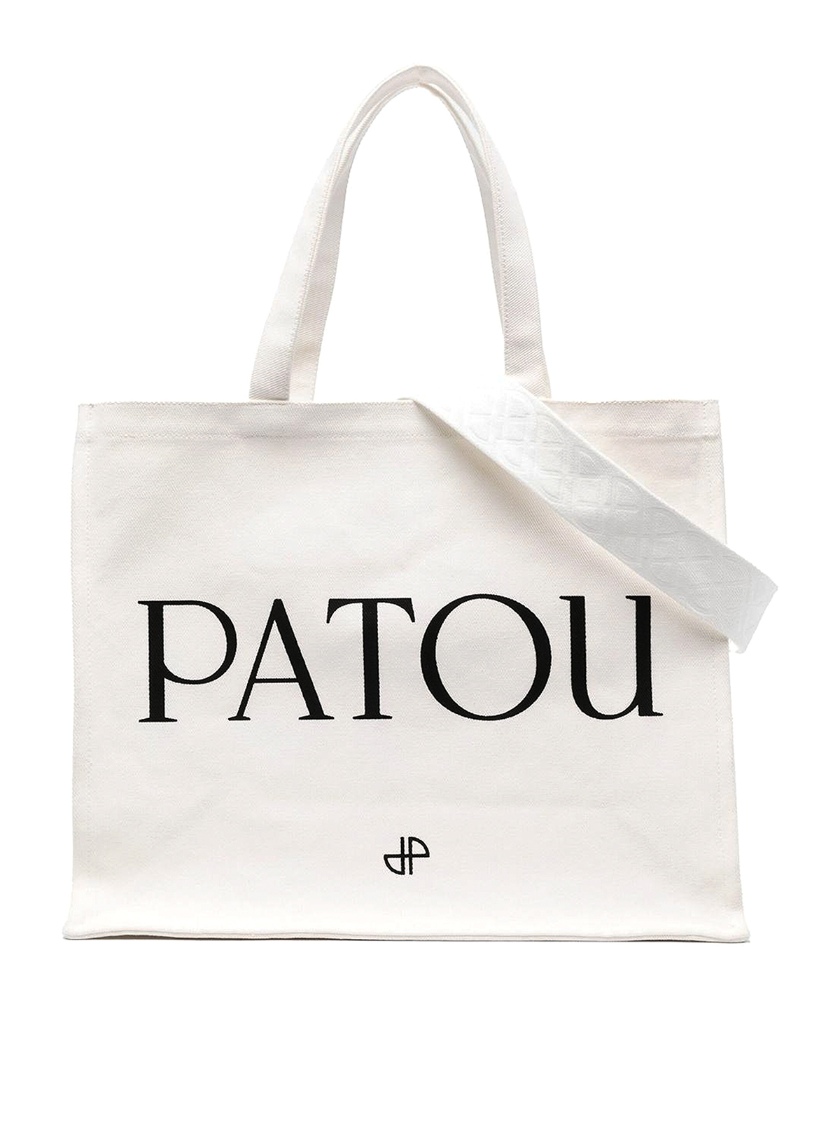 Patou Organic Cotton Bag With Logo In White