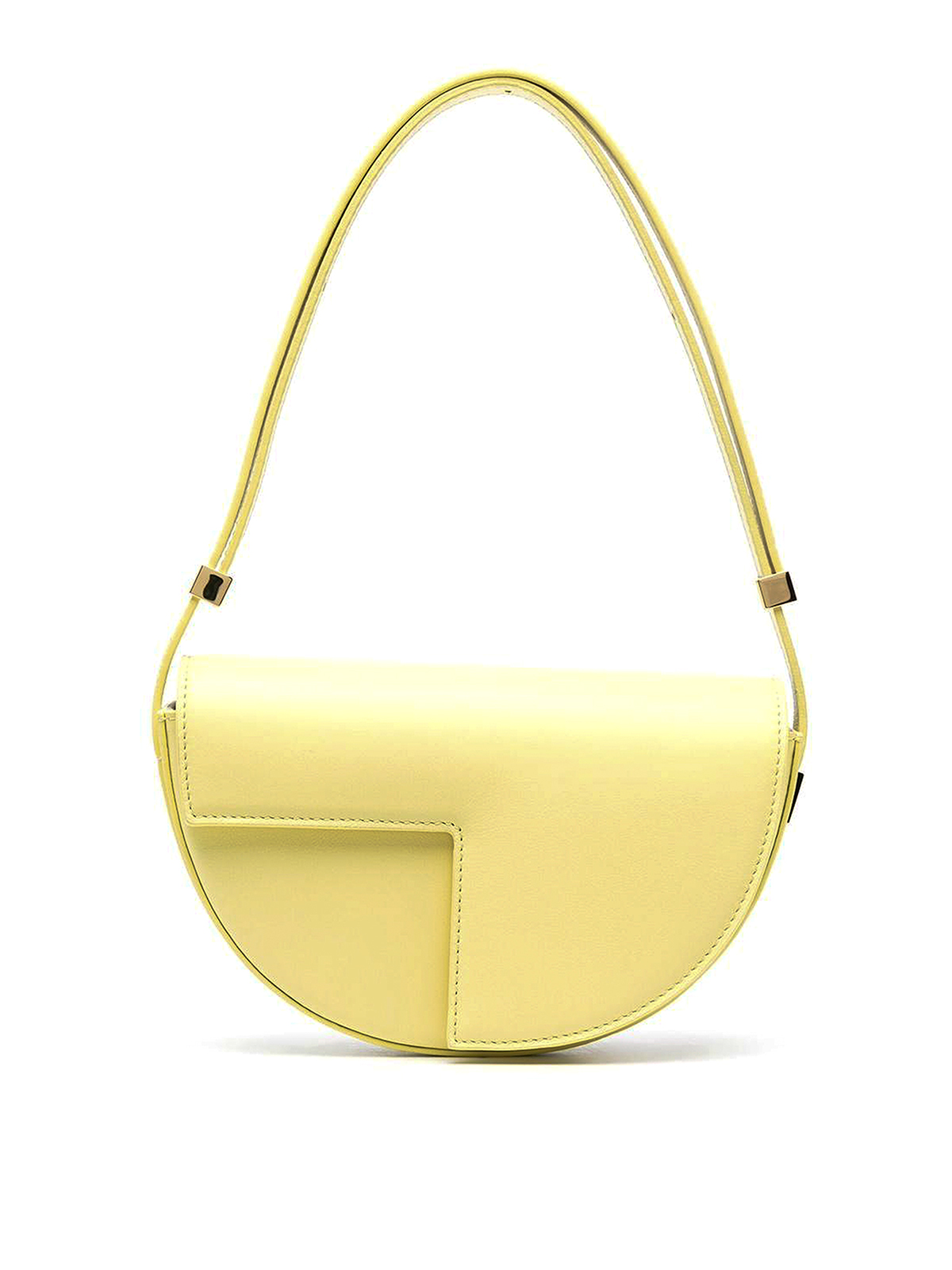 Yellow Shoulder bag with cut-out detail