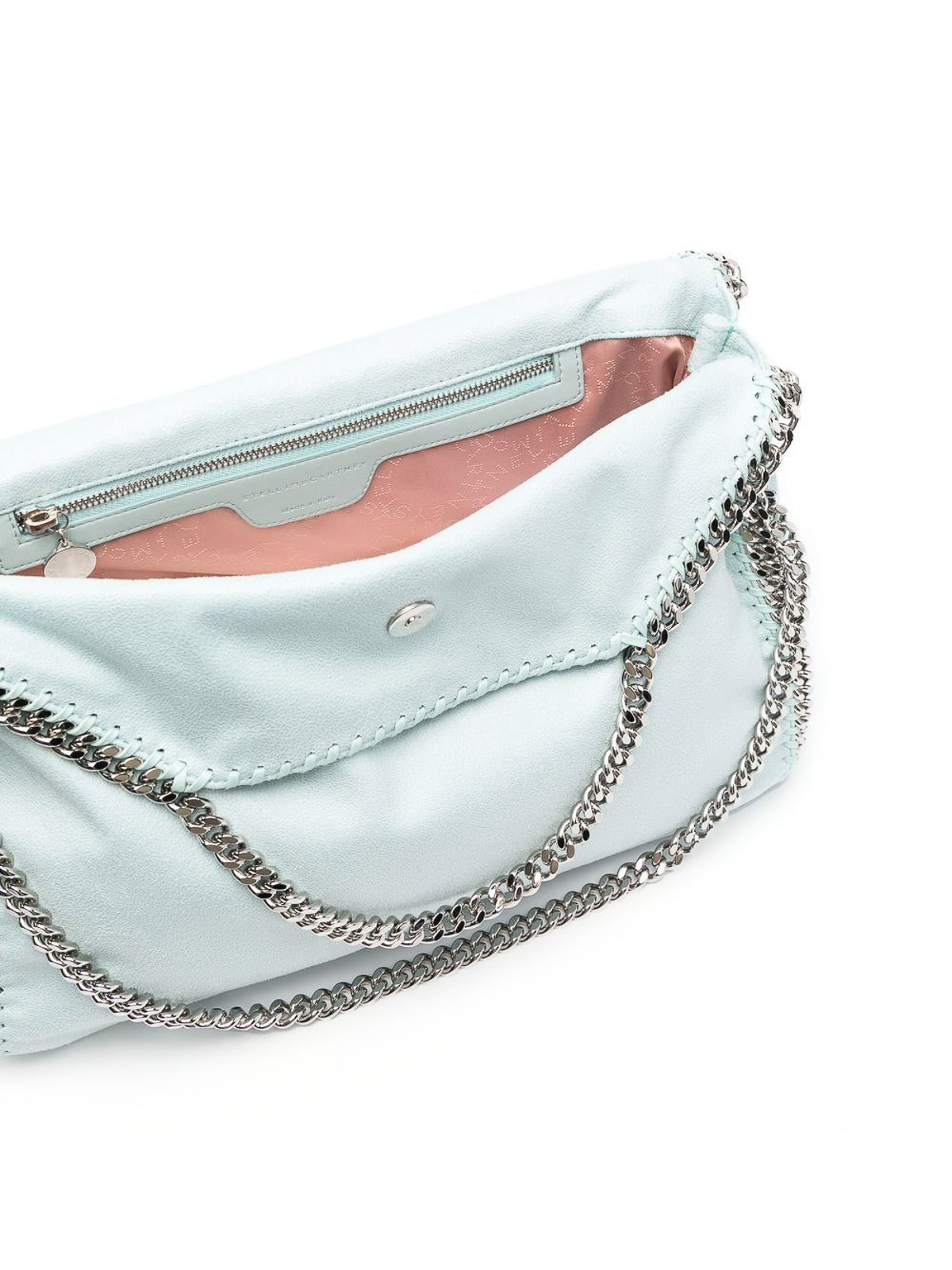 STELLA LEATHER HANBAG IN POWDER BLUE – Jarbo