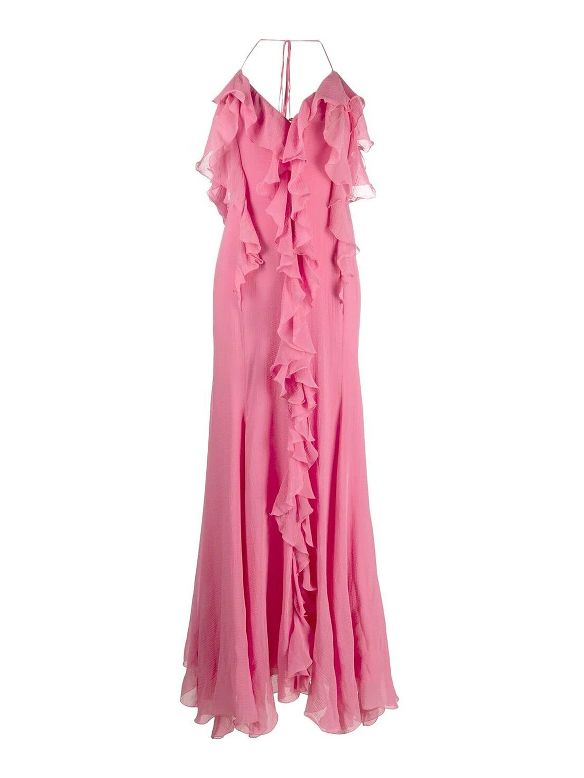 Blumarine Ruffled Dress In Pink