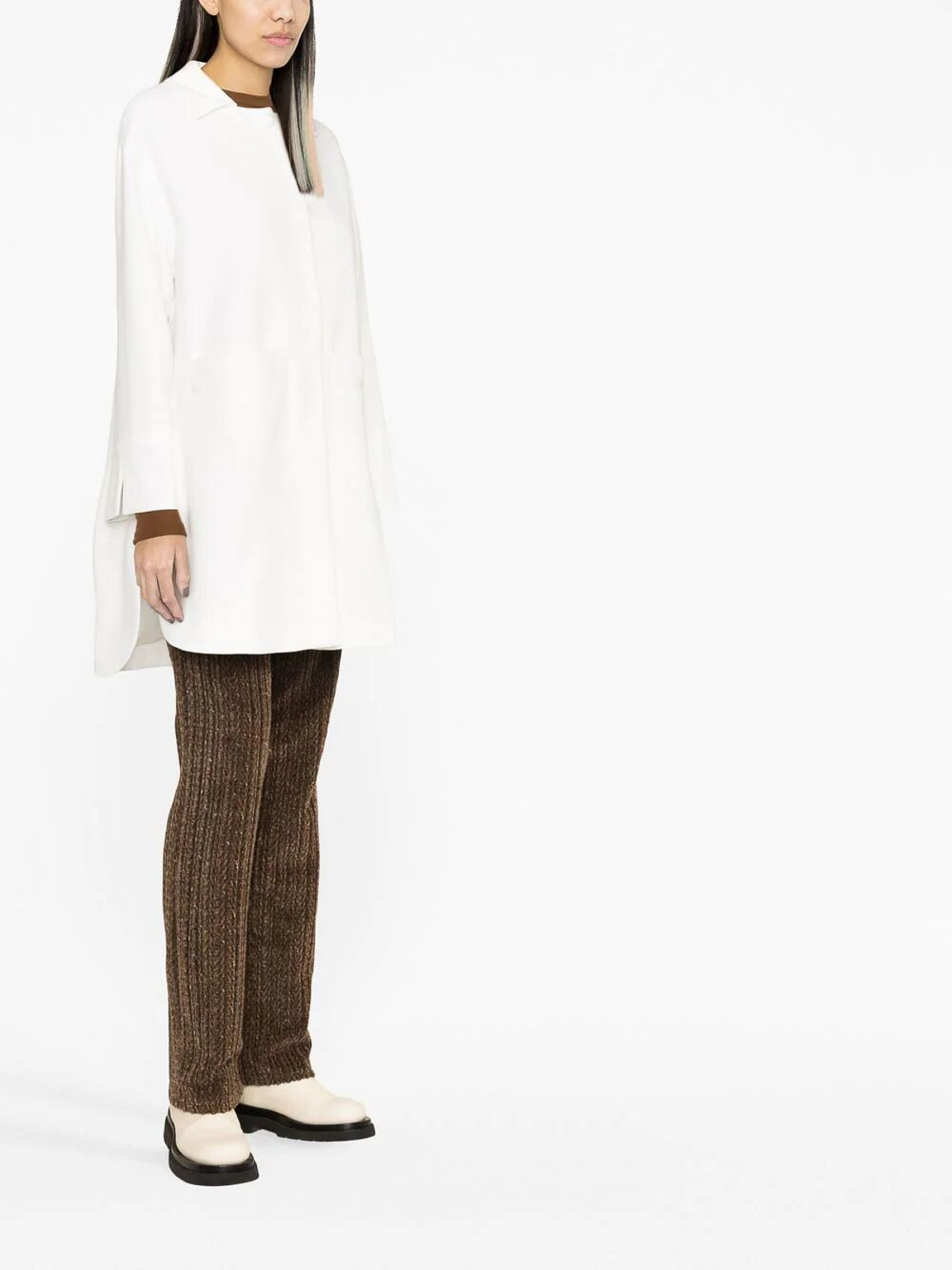 Shop Herno Audry Coat In White