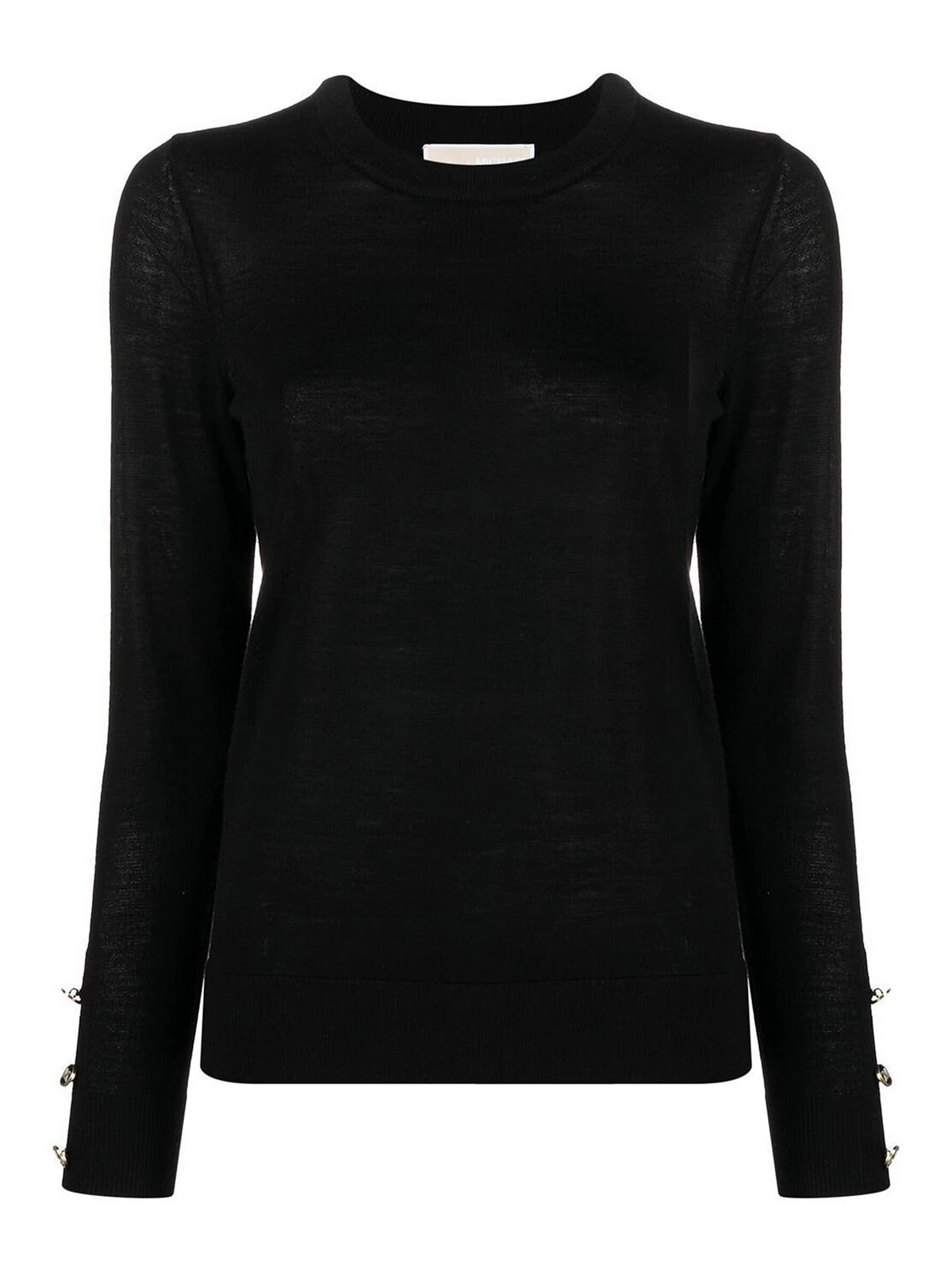 Shop Michael Kors Crew Neck Sweater In Black