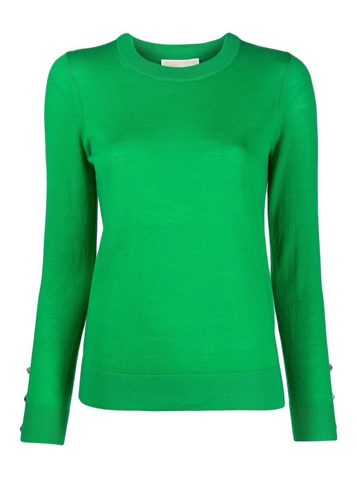 Michael Kors Crew Neck Sweater In Green