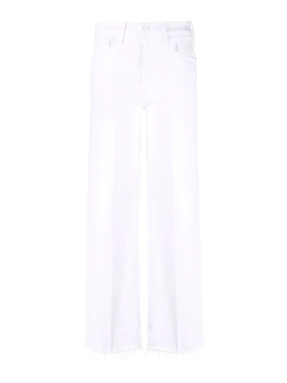 Shop Mother The Tomcat Roller Fray Jeans In Blanco