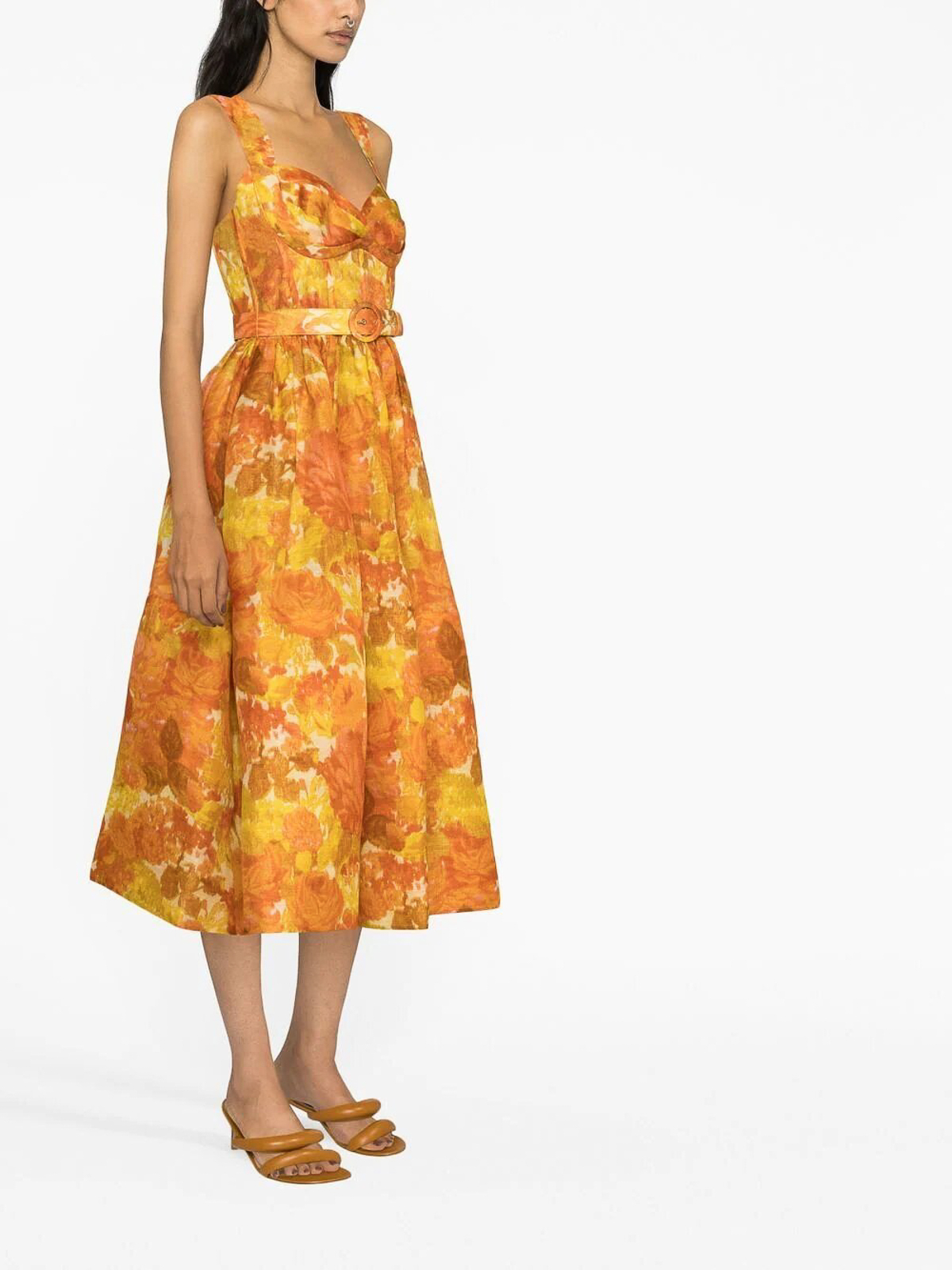 orange picnic dress Orange Color Picnic Outfit