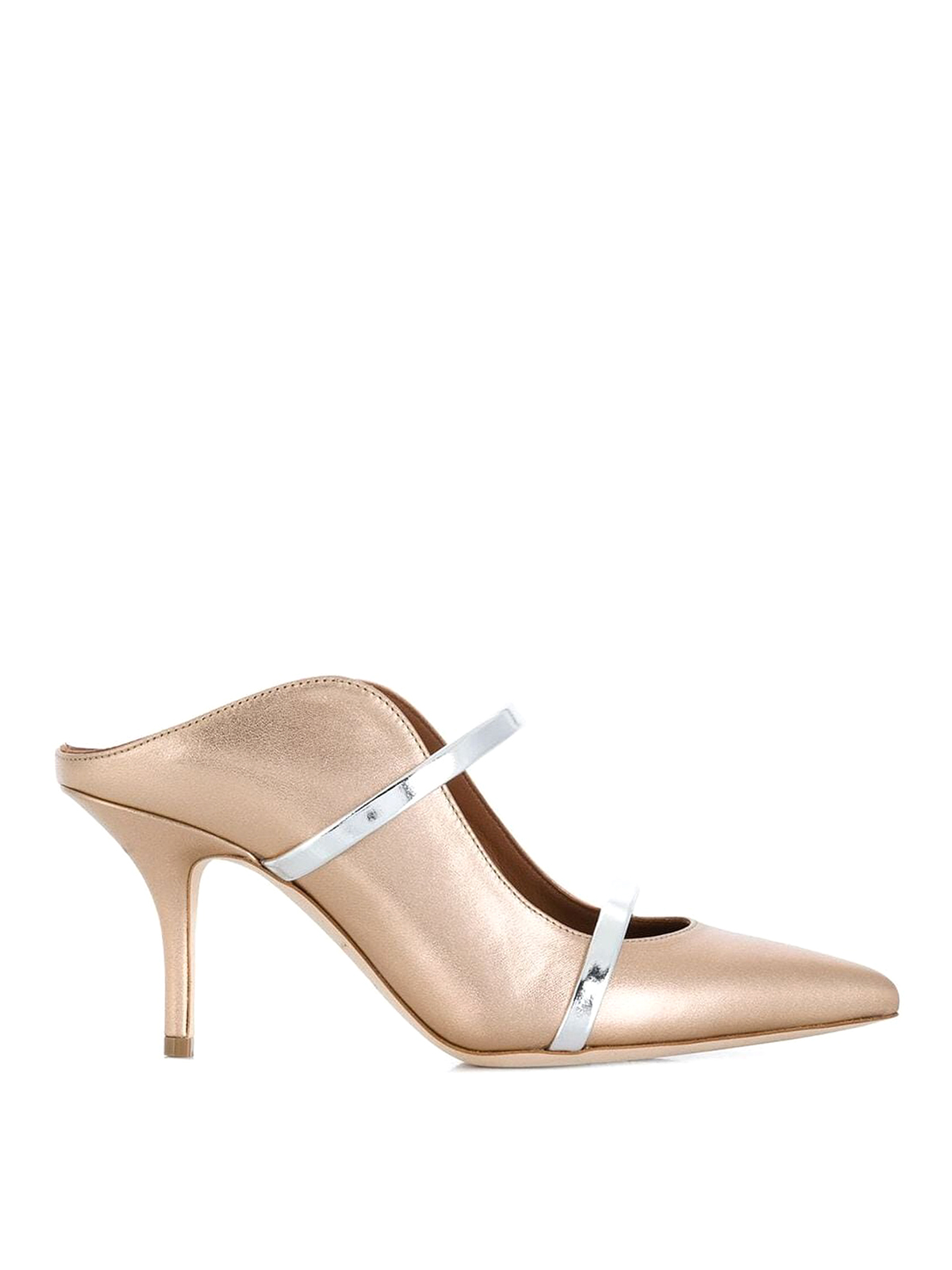 Malone Souliers Maureen 70 Mules In Gold