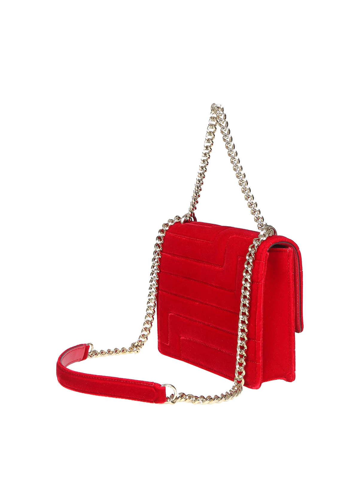 Jimmy Choo Velvet bag and jewel logo Red Women VARENNESAJN