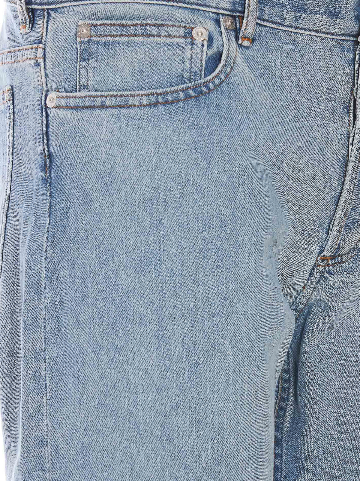 Shop Apc Straight Leg Denim Jeans In Light Wash