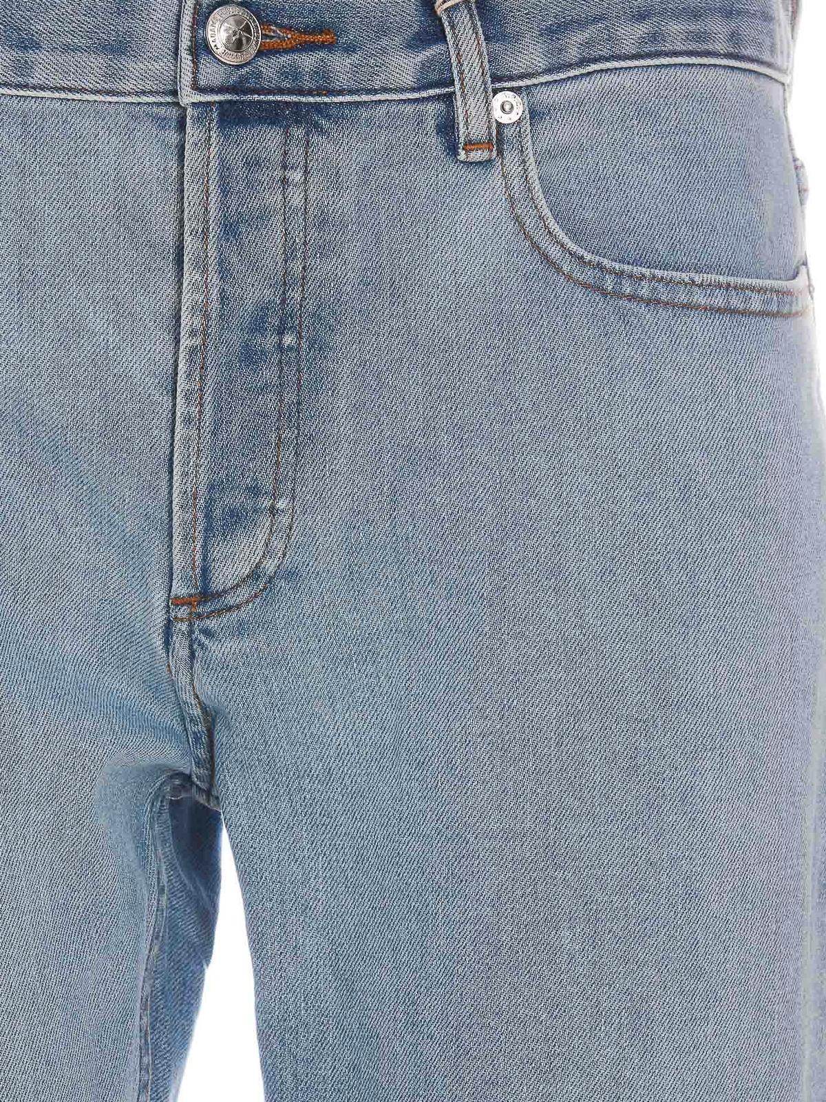 Shop Apc Straight Leg Denim Jeans In Light Wash