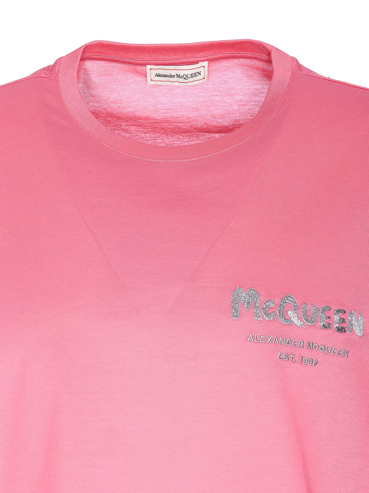T-shirts Alexander Mcqueen - Cotton pink Tee - 704986QUX895003