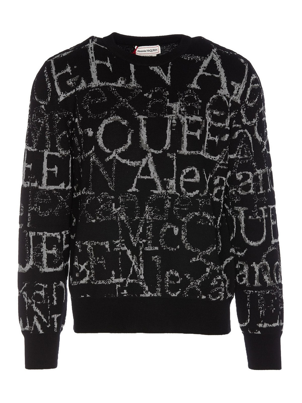Alexander Mcqueen All over monogram print crewneck