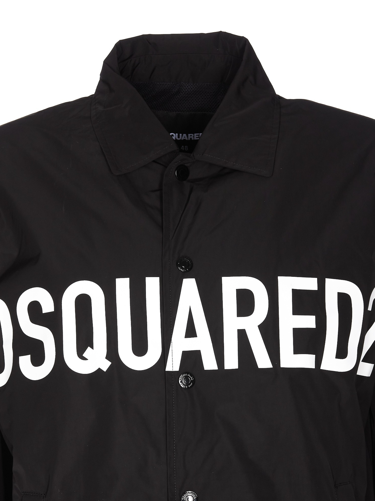 Shop Dsquared2 Printed Logo Jacket In Black