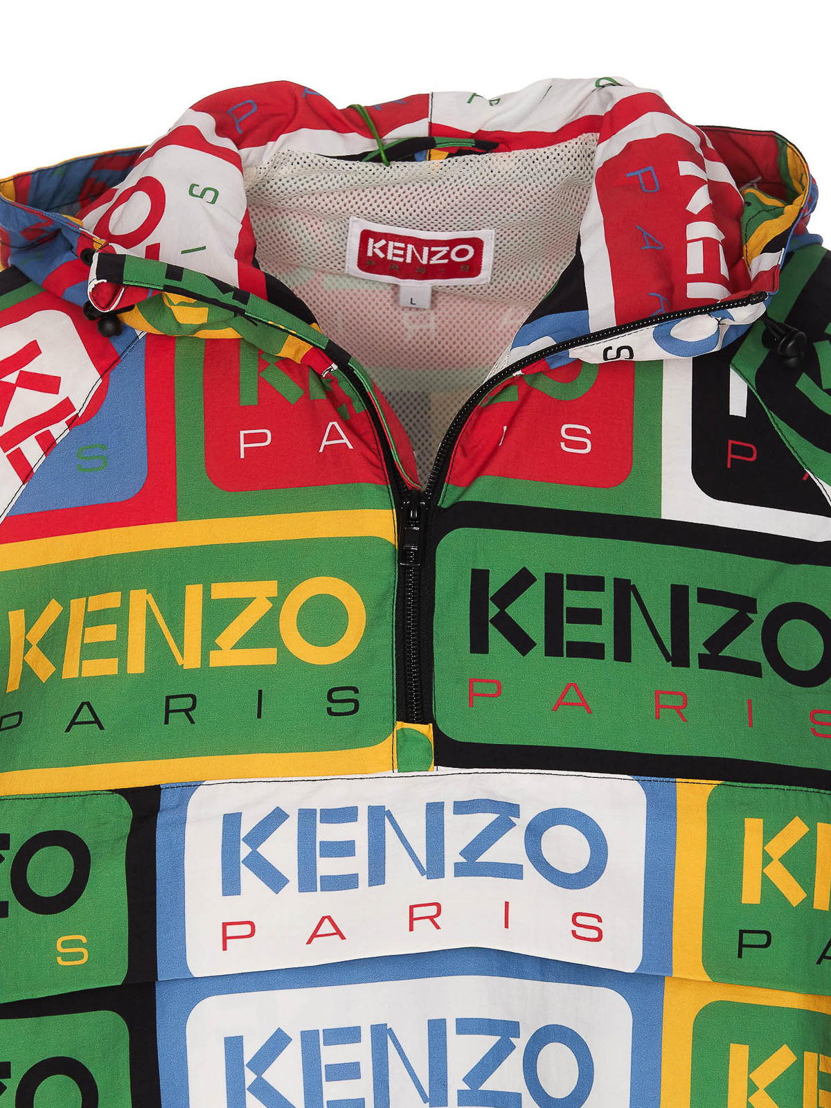 Kenzo All over logo printed hoodie - Red - Men | FD55BL0539NGMU