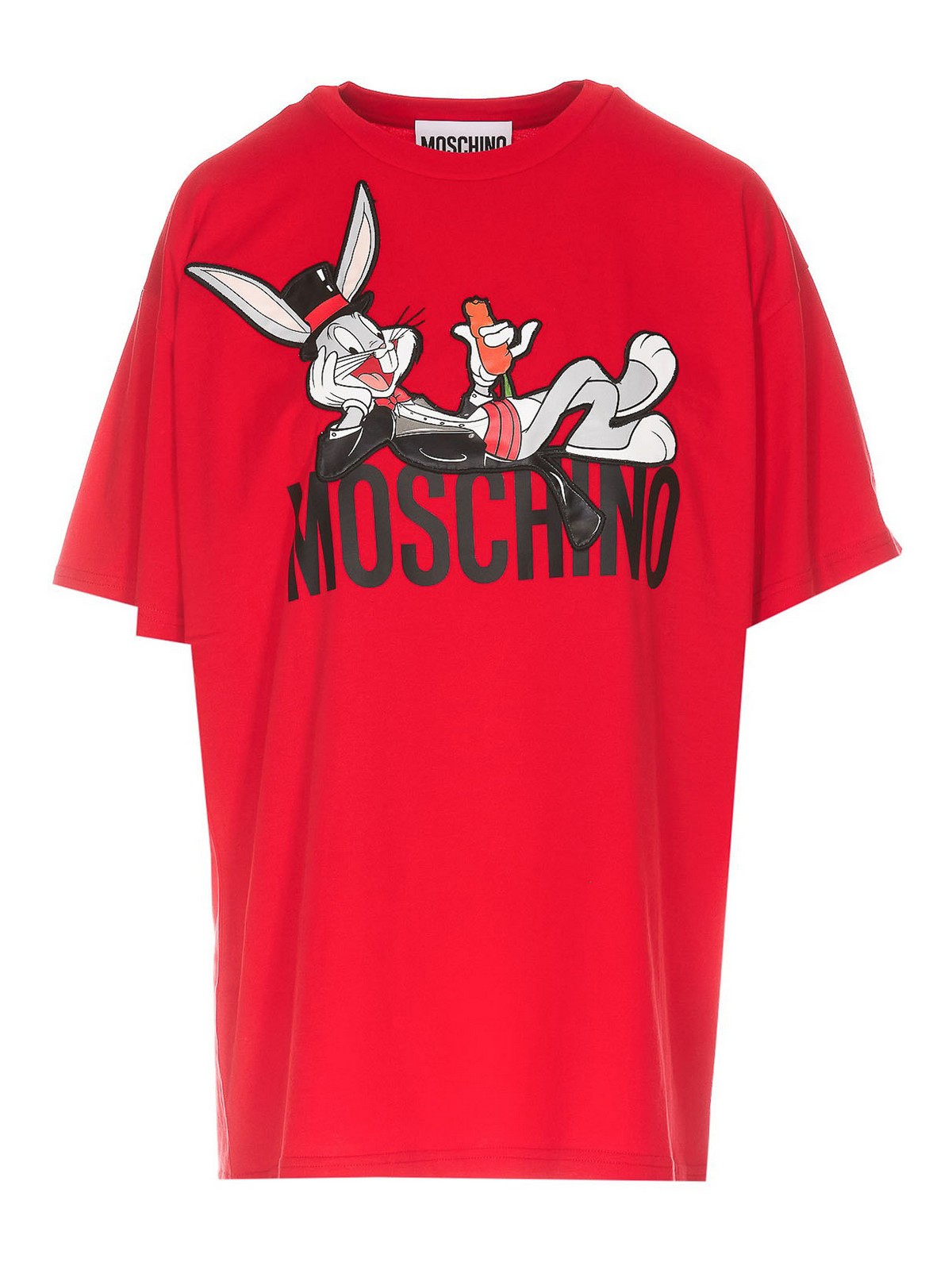 Moschino Looney Tunes Collection Tee In Red
