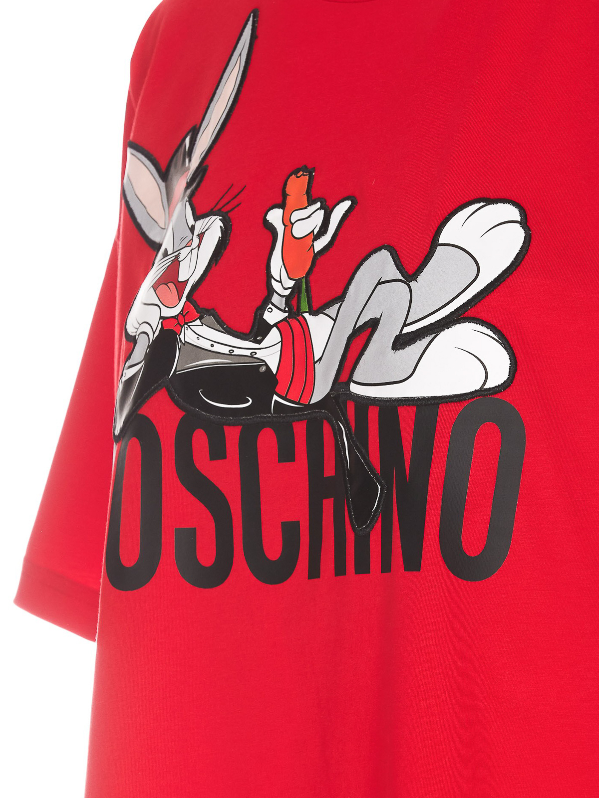 Shop Moschino Looney Tunes Collection Tee In Red