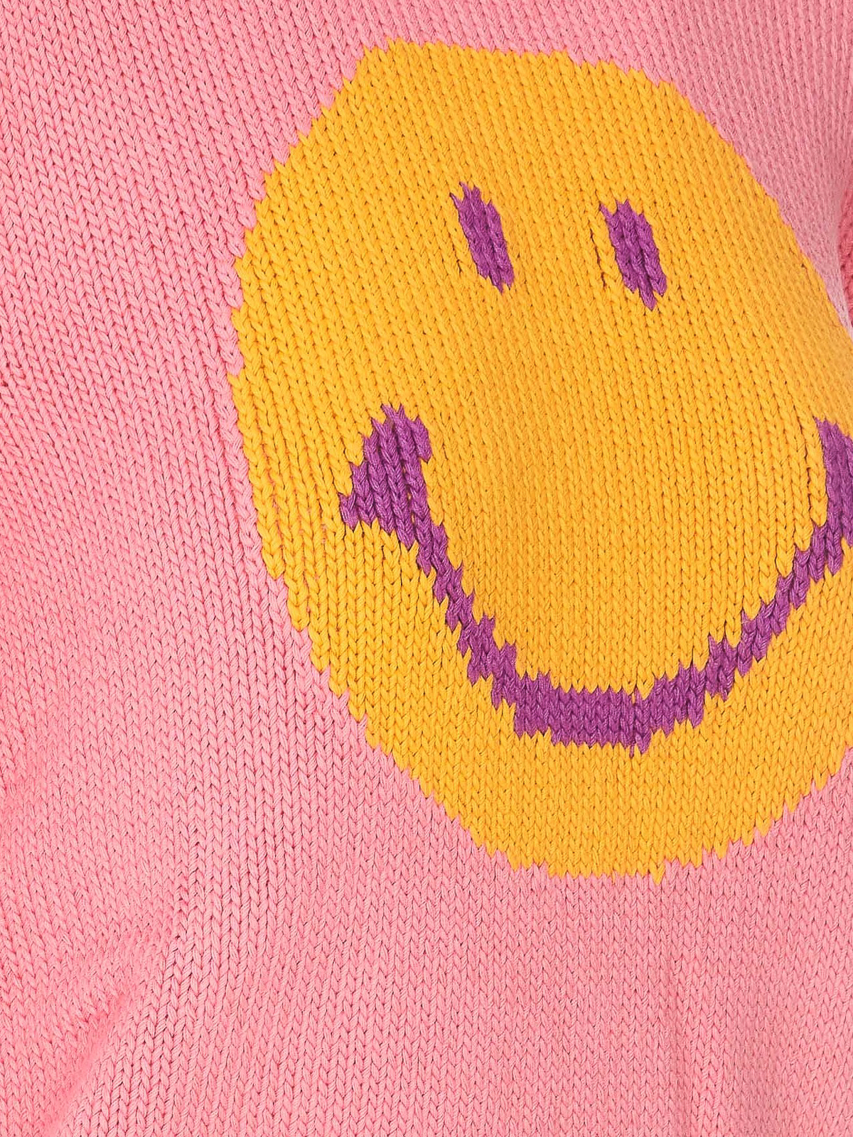 Shop Moschino Smiley Crewneck In Pink