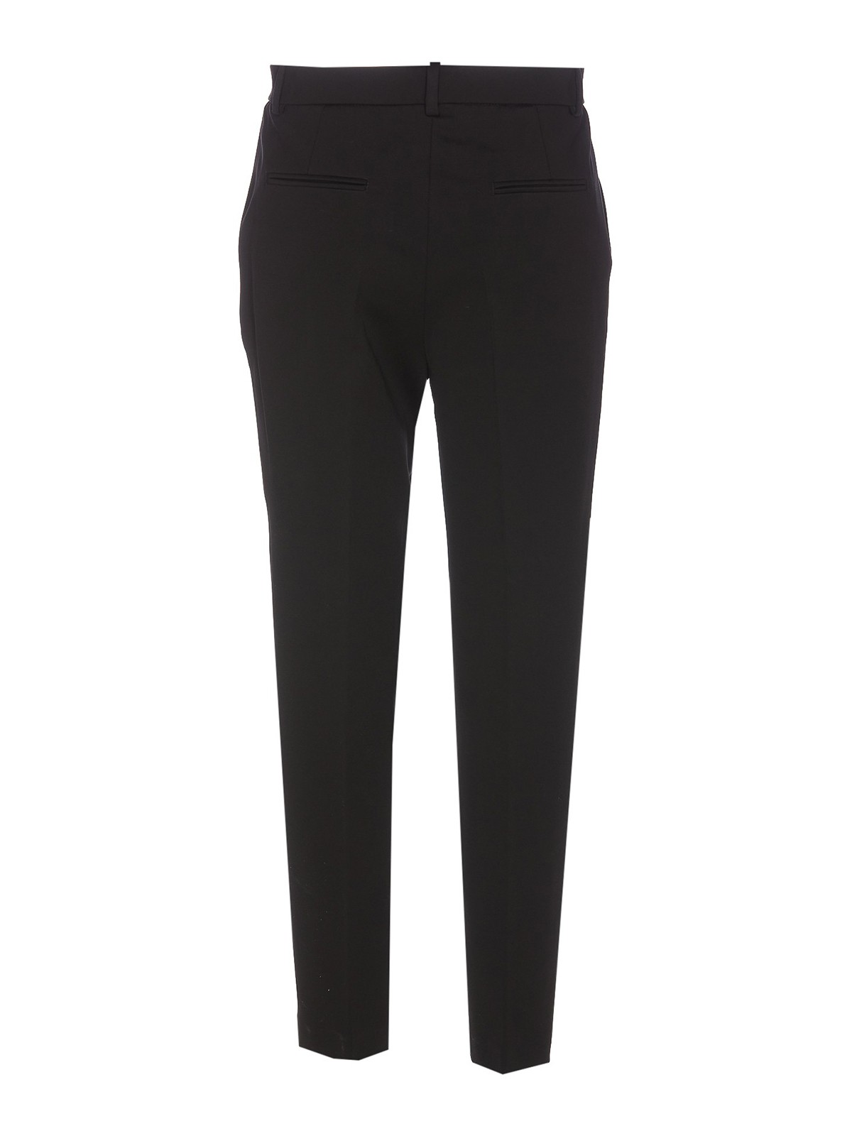 Shop Pinko Bello Tight Model Casual Trousers In Black