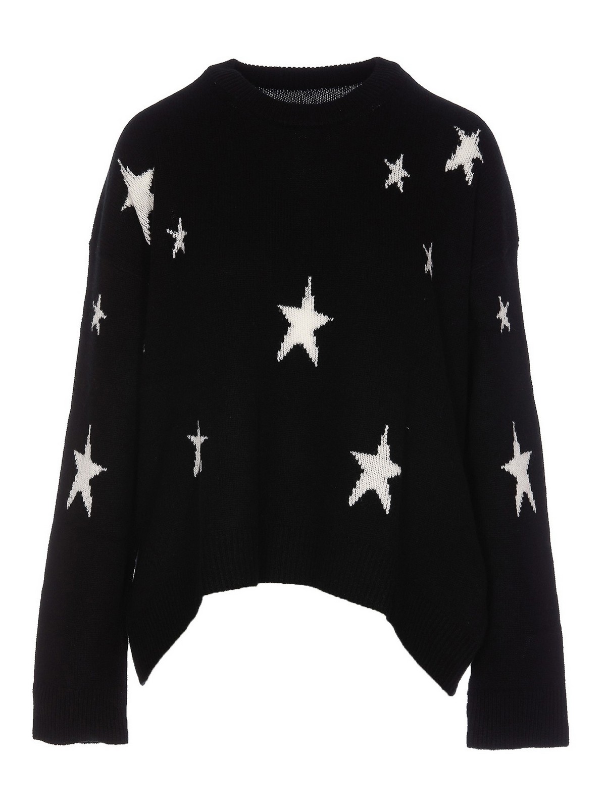 Zadig & Voltaire Markus Star Printed Cashmere Sweater In Black | ModeSens