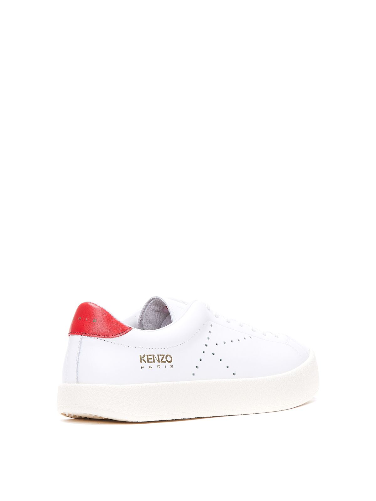 Shop Kenzo Swing Side Logoed Sneakers In Blanco