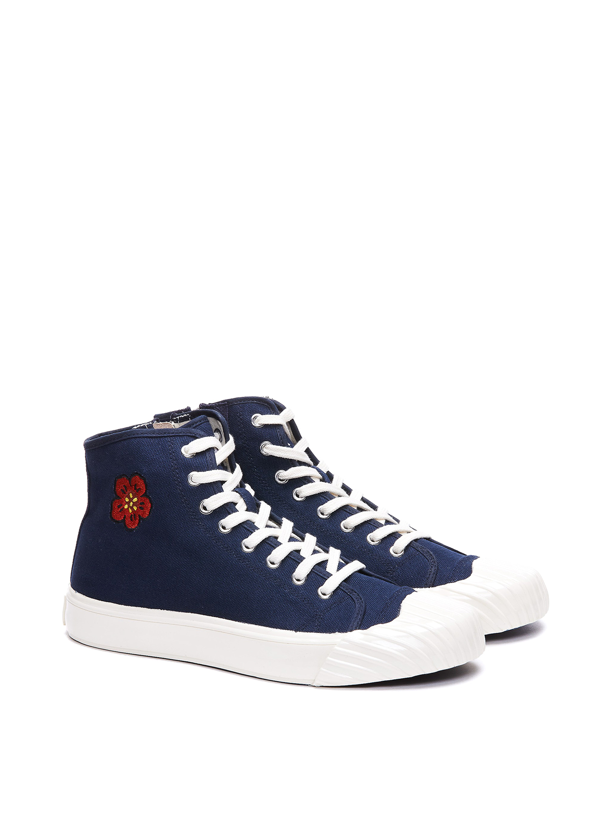 Kenzo Embroidery boke flower sneakers - Blue - Men|FD55SN020F7377