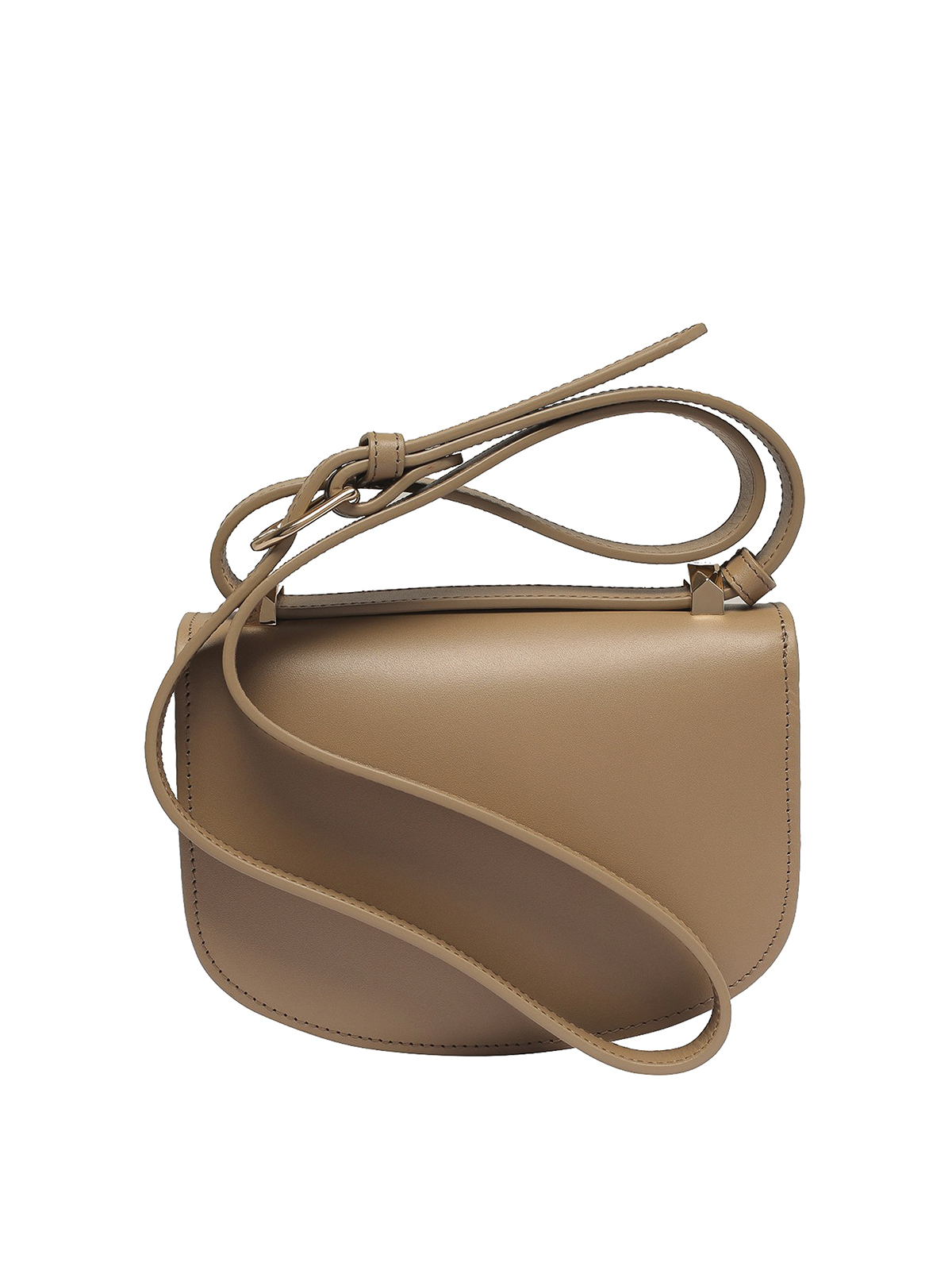 A.P.C. Leather cross body bag - Beige - Women|PXAWVF61415BAM
