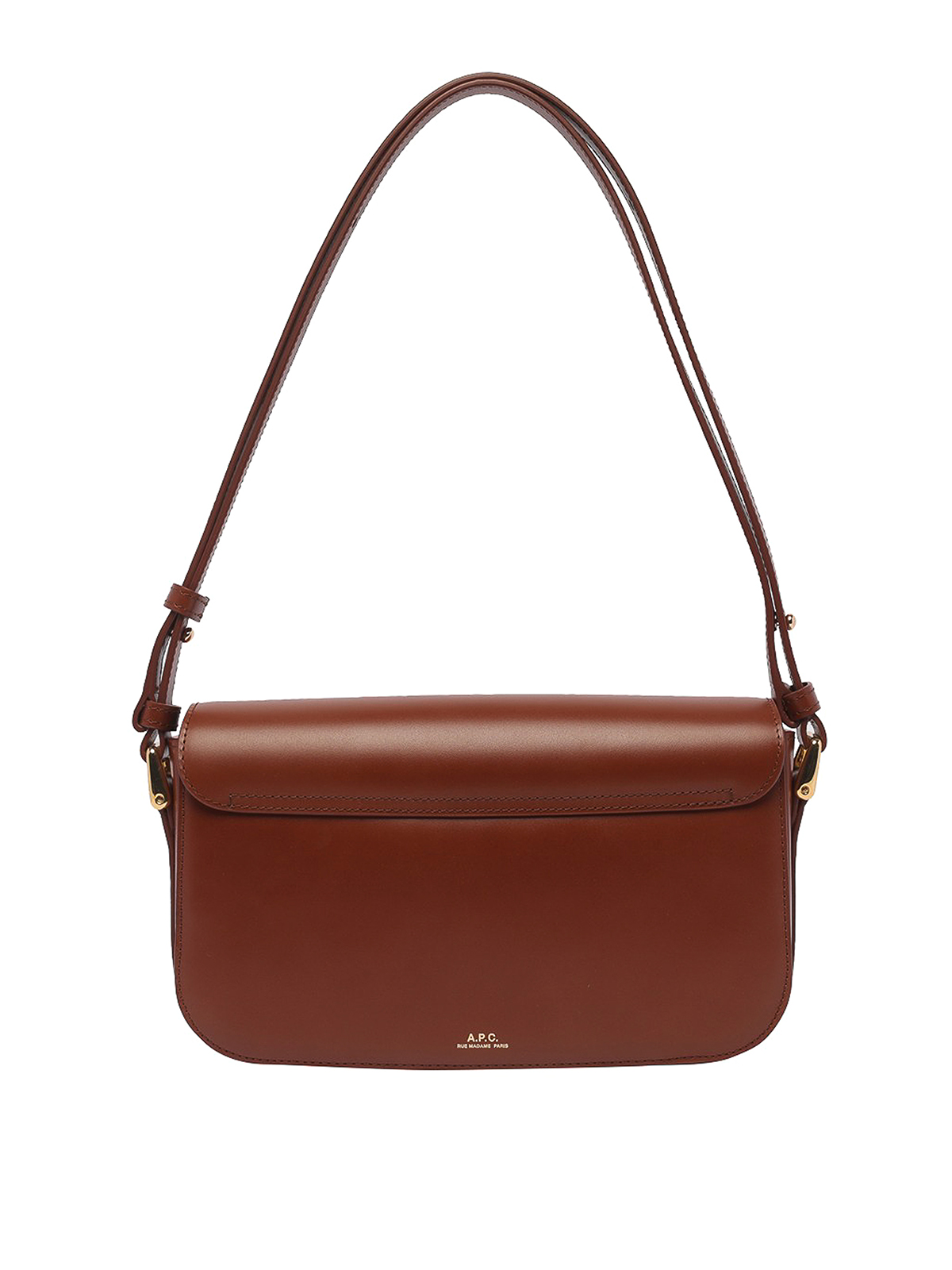 Shop Apc Mini Grace Baguette Bag In Brown