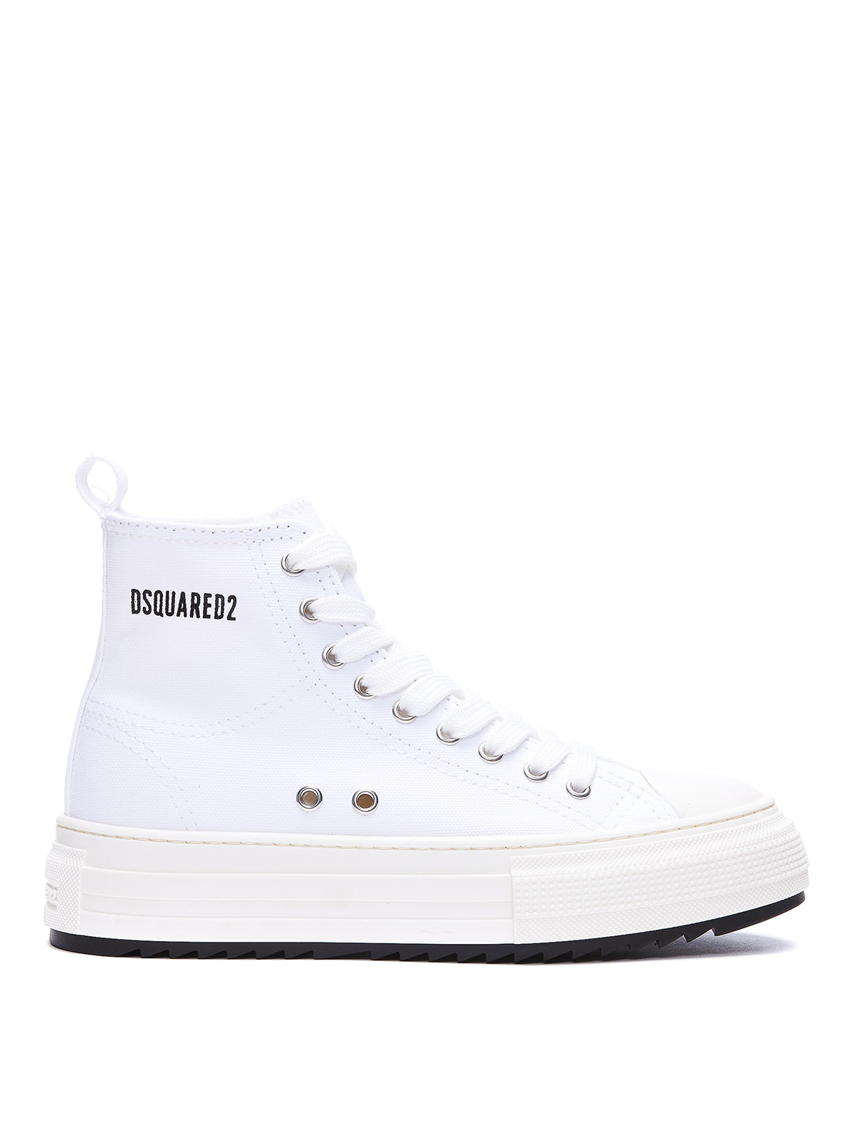 Shop Dsquared2 Berlin Printed Logo Sneakers In White