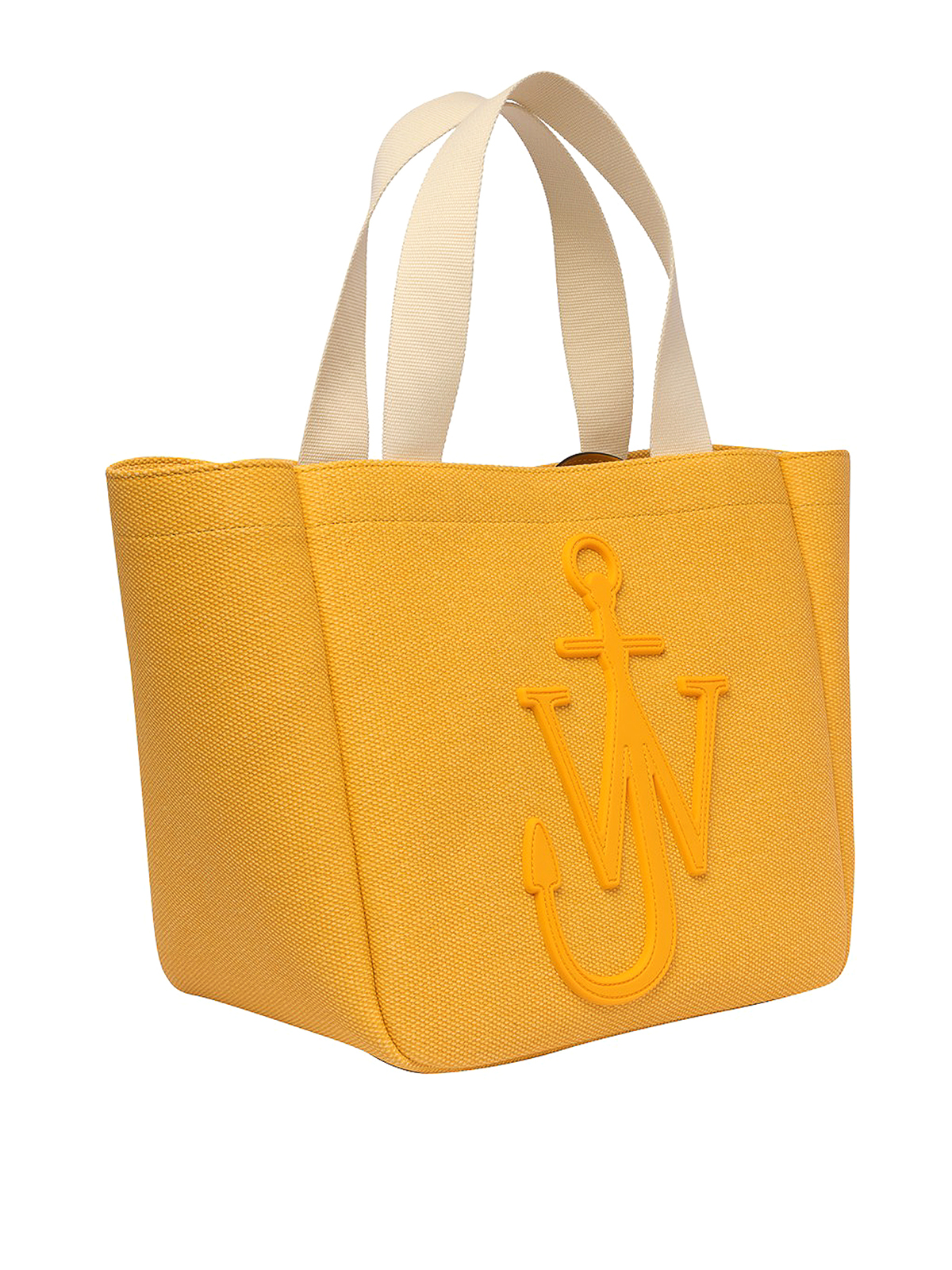 Shop Jw Anderson Frontal Logo Tote In Yellow