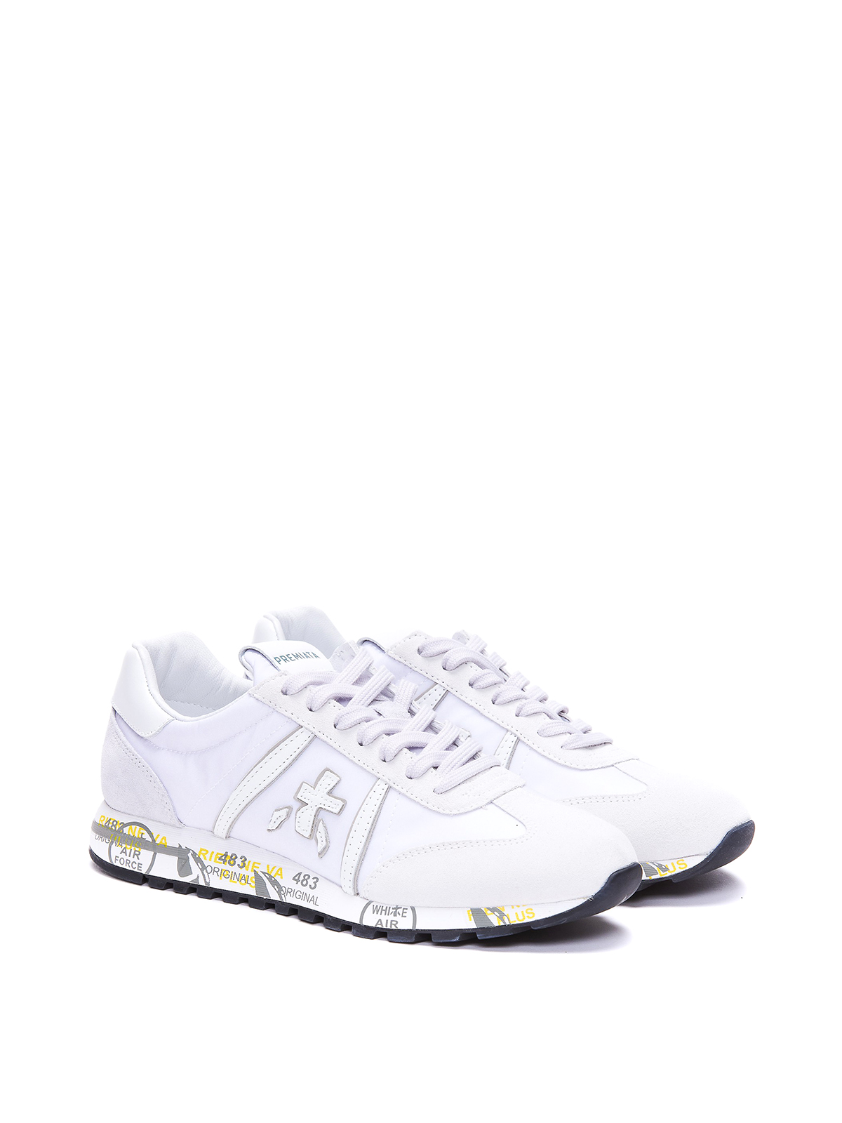 Premiata Lucyd leather blend sneakers - White - Women