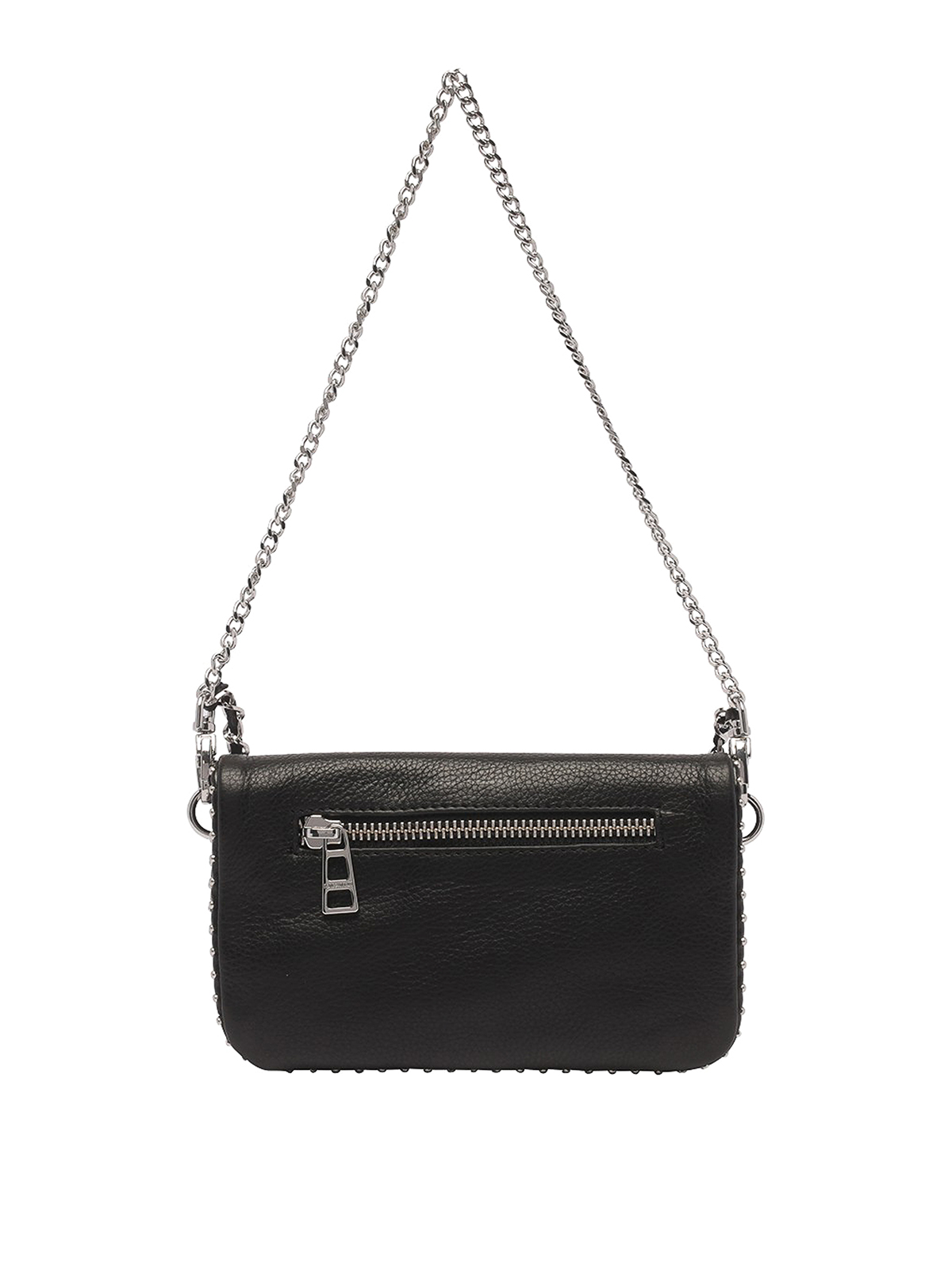Shop Zadig & Voltaire Rock Clutch Shape Shoulder Bag In Black