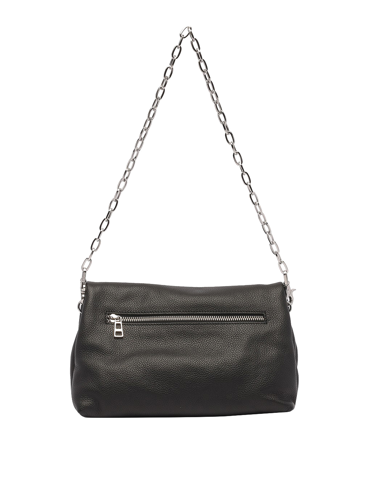 Shop Zadig & Voltaire Rocky Clutch Shape Shoulder Bag In Black