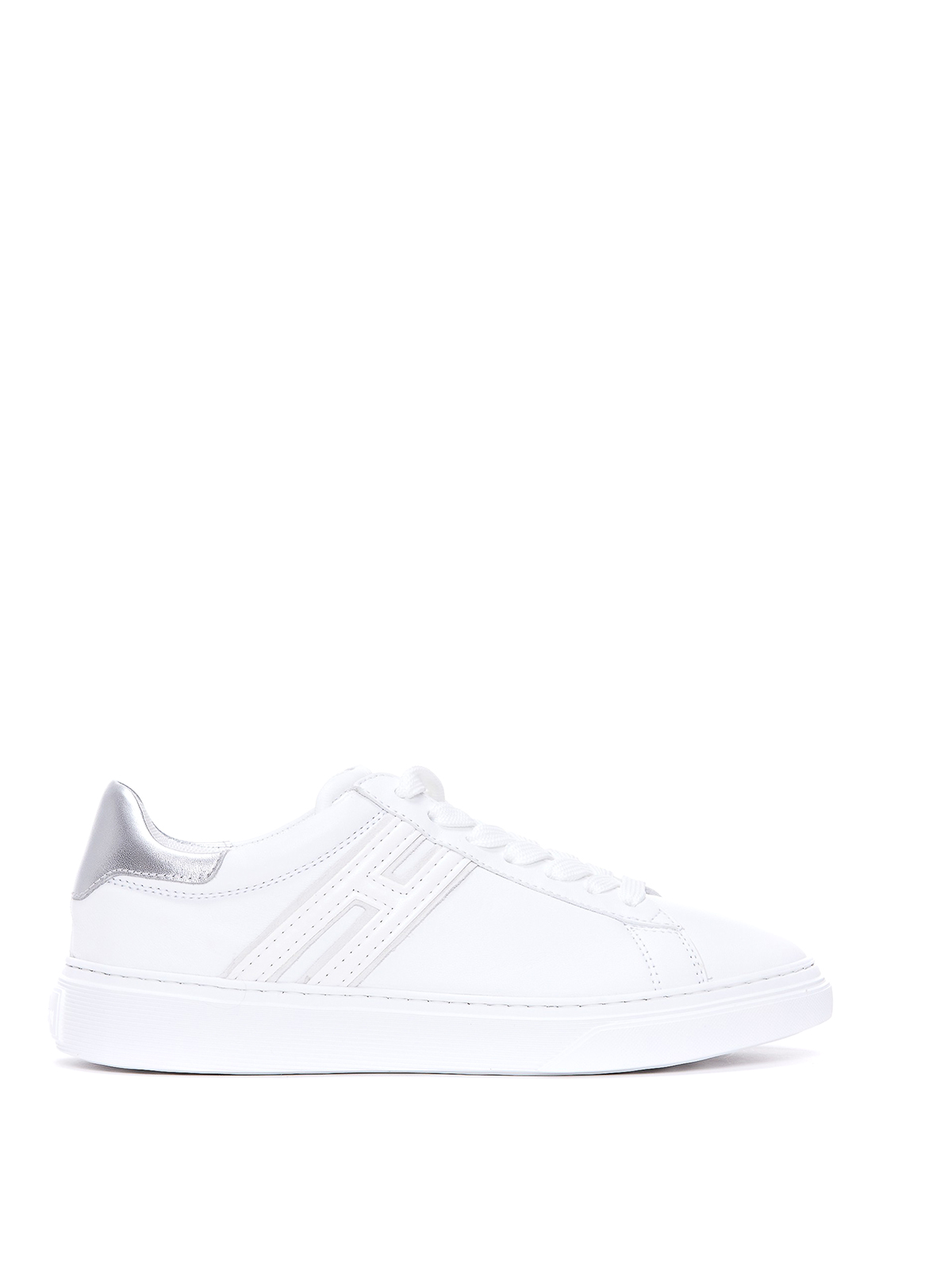 Hogan Sneakers H 365 In Leather With Details In Blanco