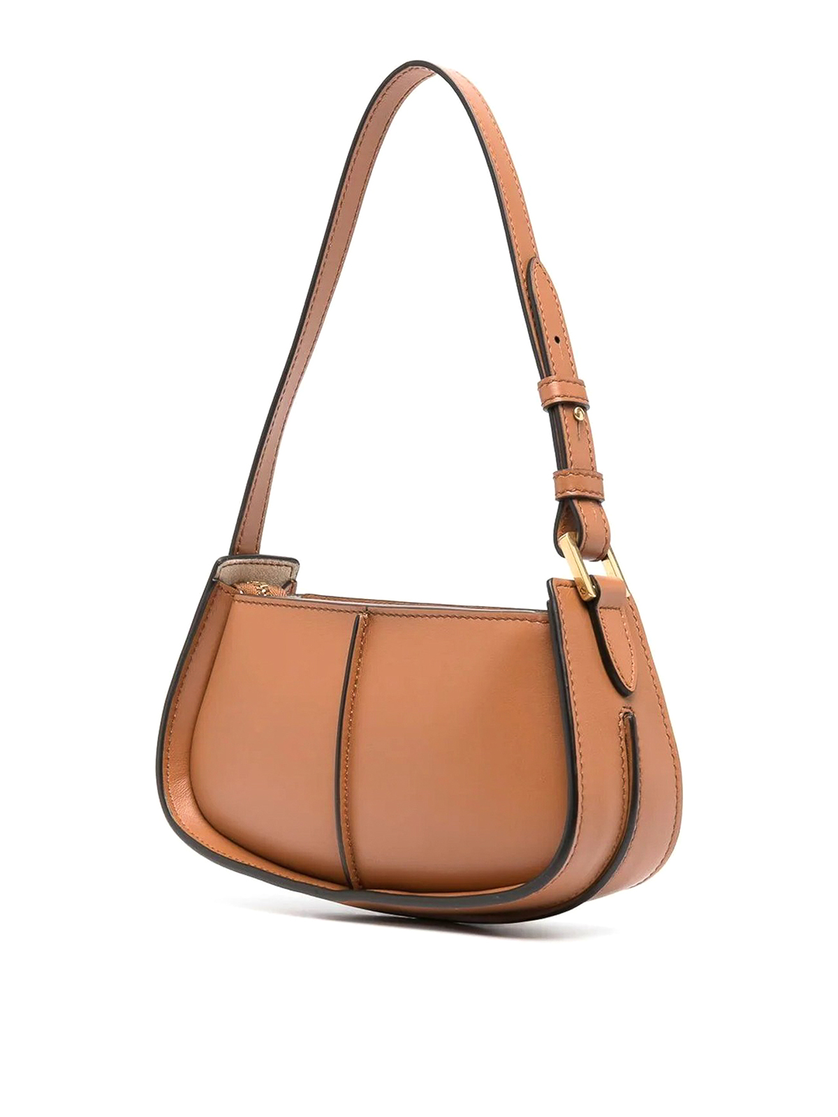 ショルダーバッグ・ポシェット TOD'S Woman Shoulder bag Brown XBWCRNK0200UCT S202 Woman BROWN T Timeless Shoulder Bag in Leather Small