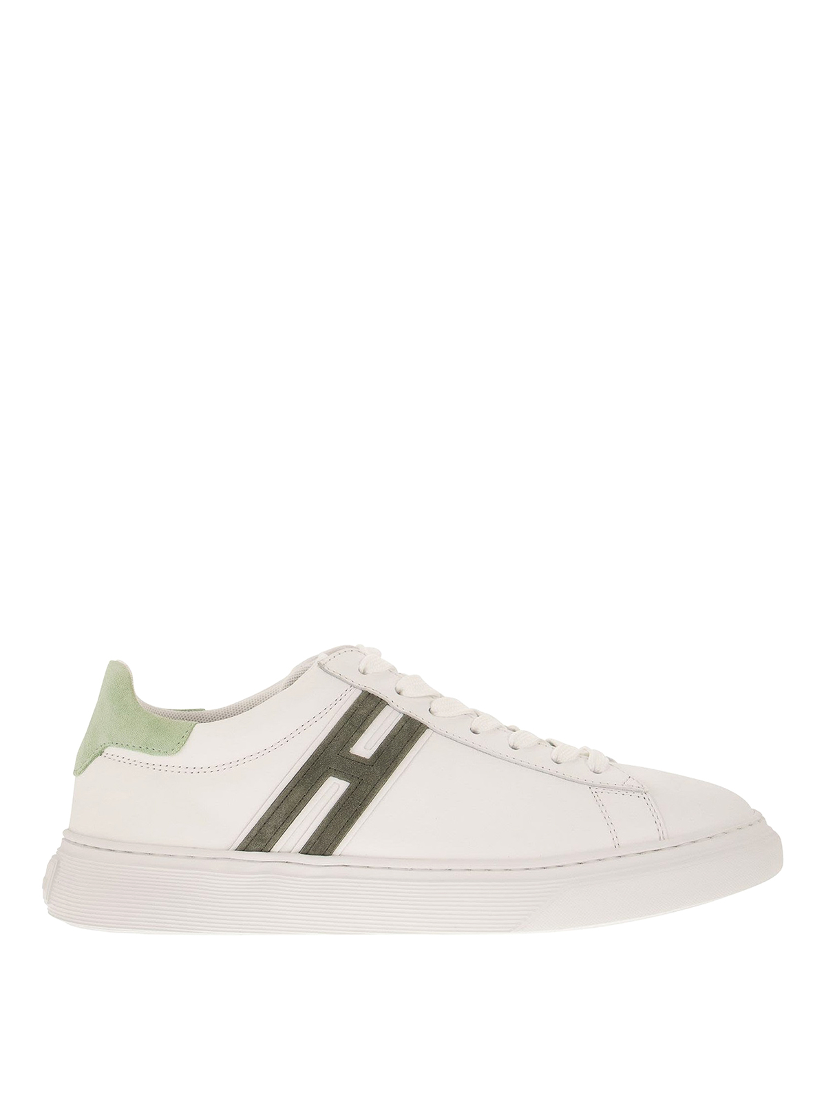 Hogan H 365 Sneakers In Leather And Suede Details In White
