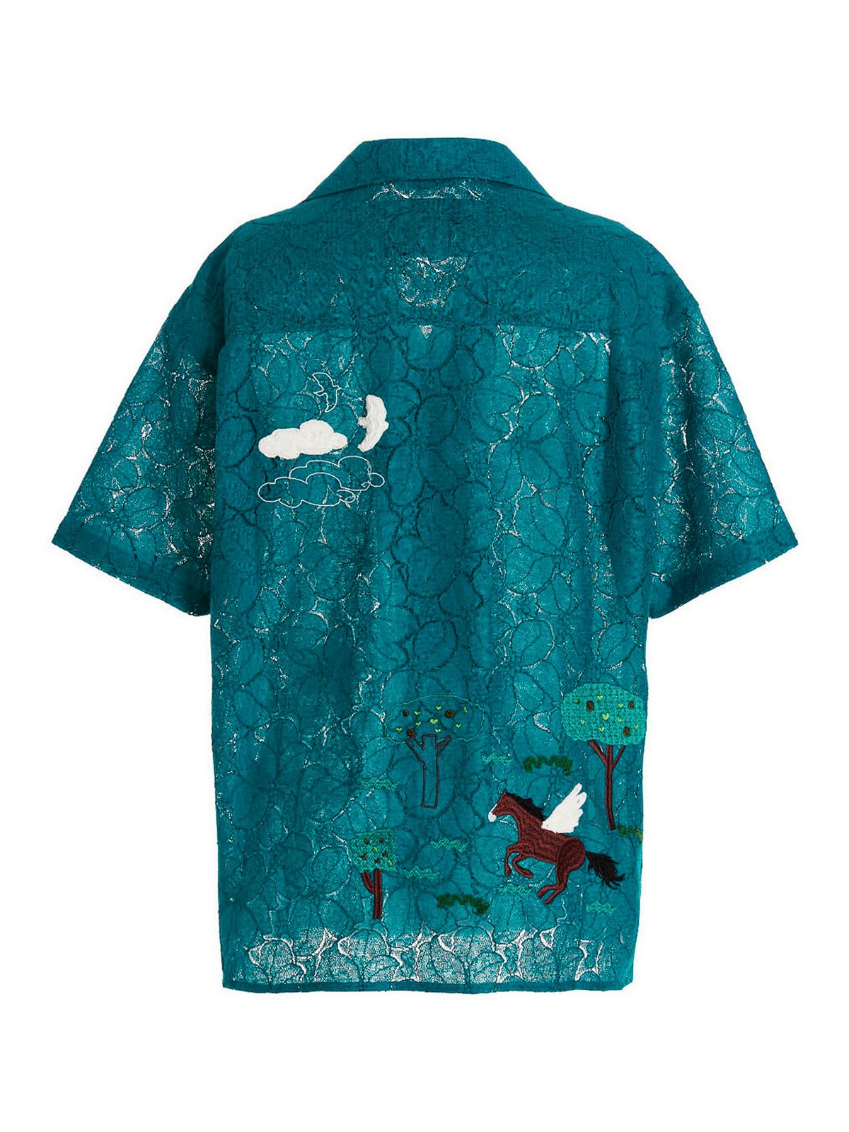 【関税込み】Andersson Bell グリーン Summer Tシャツ Andersson Bell Summer Garden shirt - Green - Men | ATB845MDGREEN