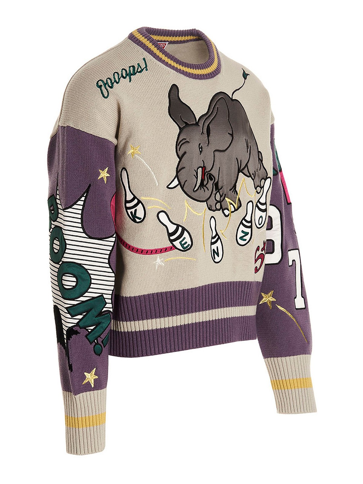 Crew necks Kenzo - Bowling Elephant sweater - FD55PU3623CM66