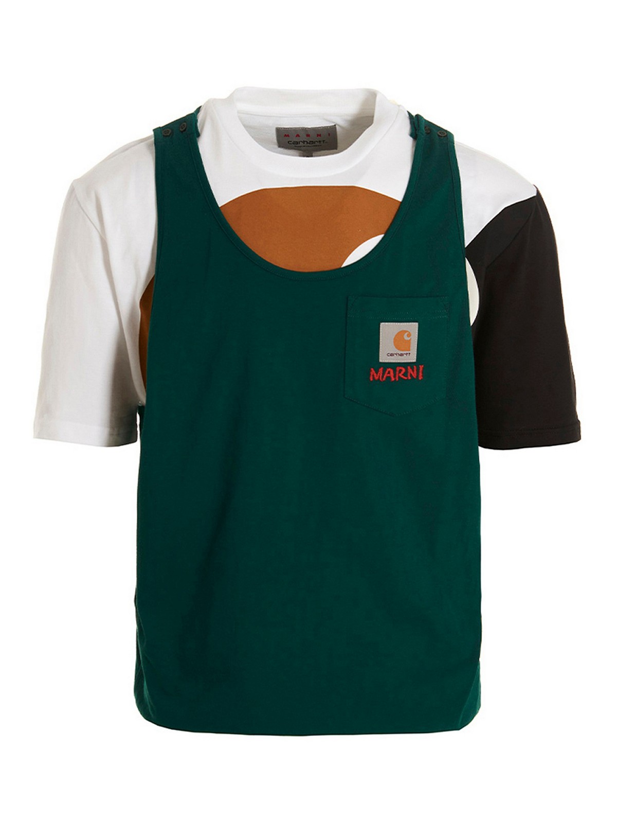 Marni X Carhartt T-shirt In Multicolour