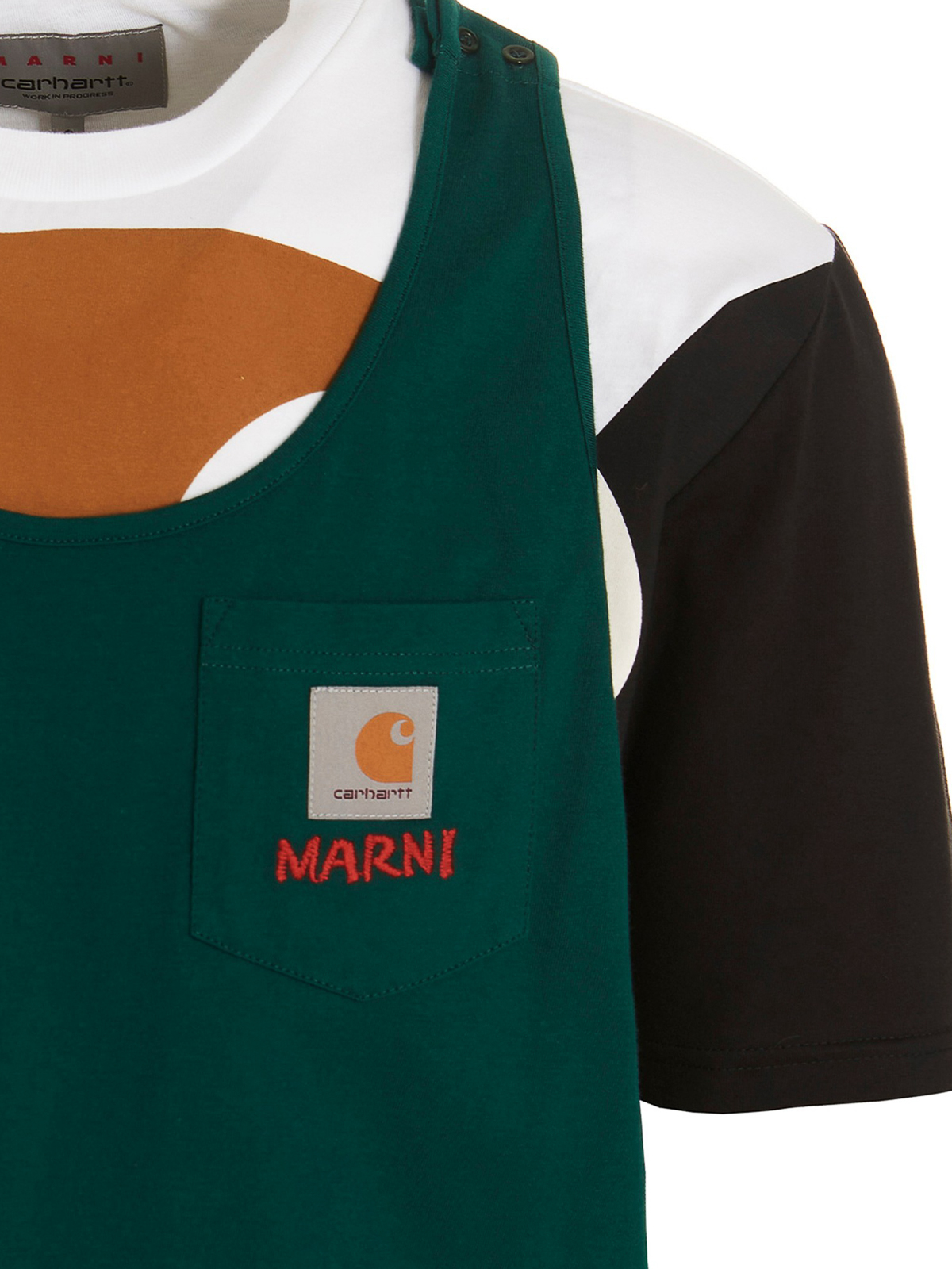 Shop Marni X Carhartt T-shirt In Multicolour