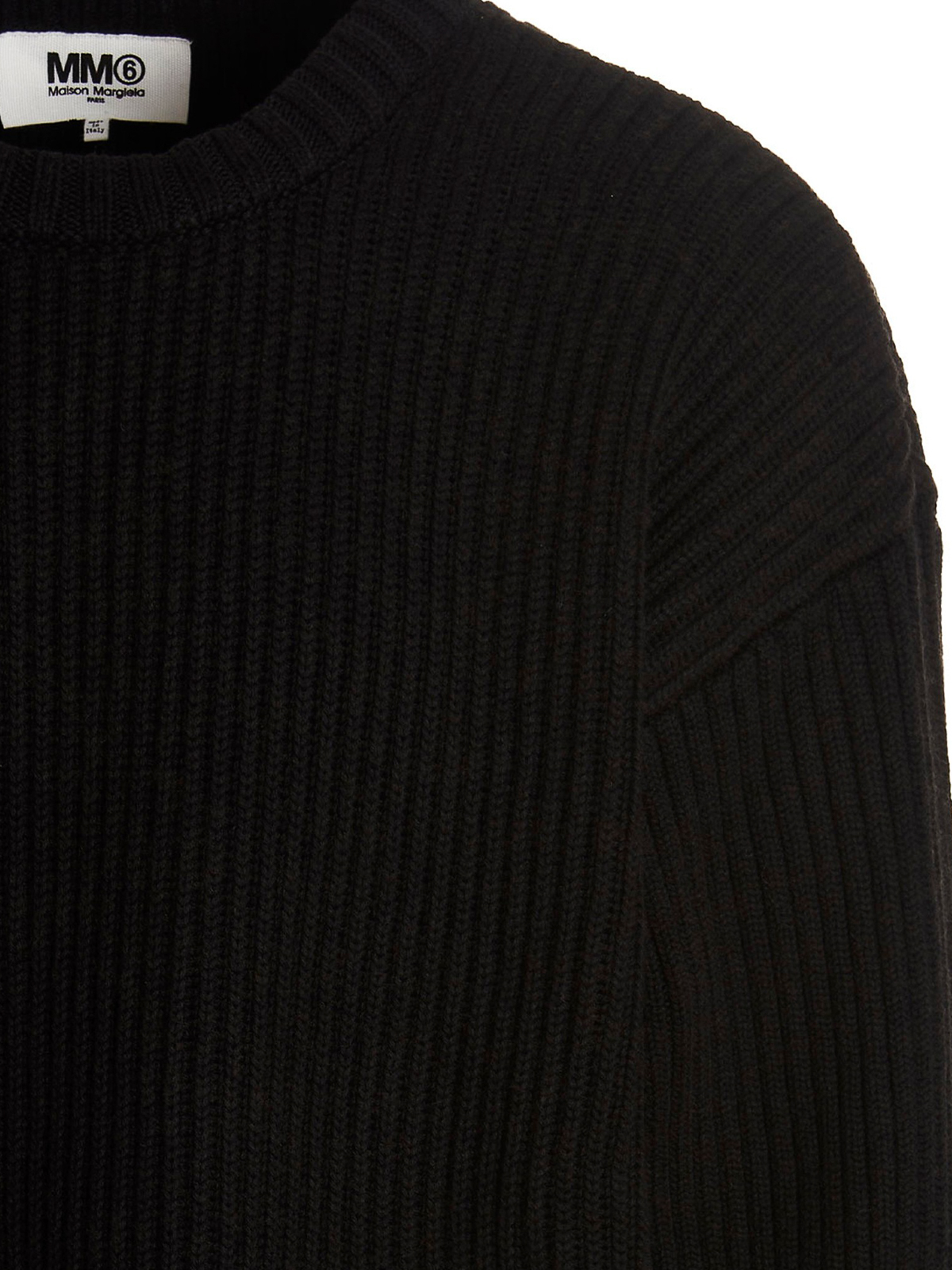 MM6 Maison Margiela Destroyed sweater - Black|S52GP0129S18154900