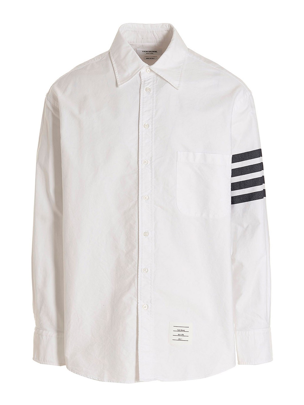 Thom Browne 4 Bar Shirt In White