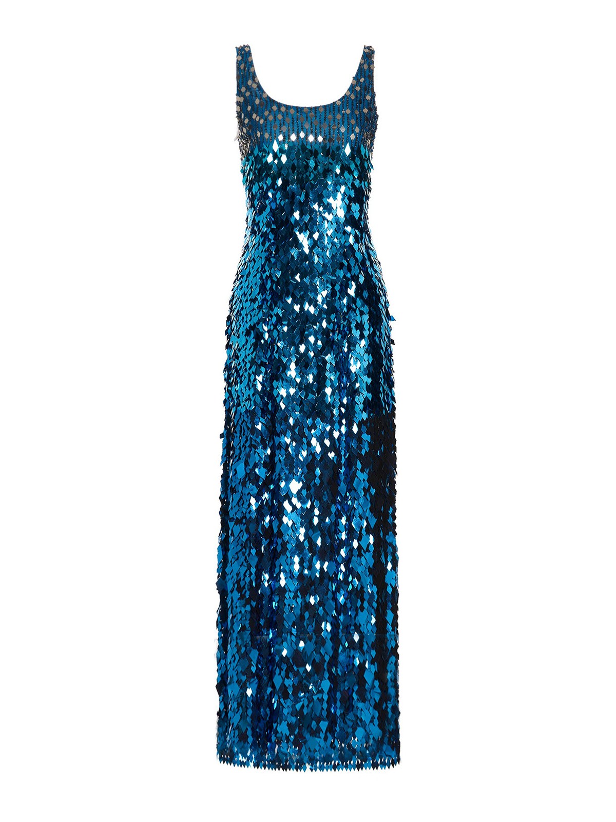 Alberta Ferretti Maxi sequin dress - Light Blue|042416471290 Alberta Ferretti Maxi sequin dress - Light Blue|042416471290