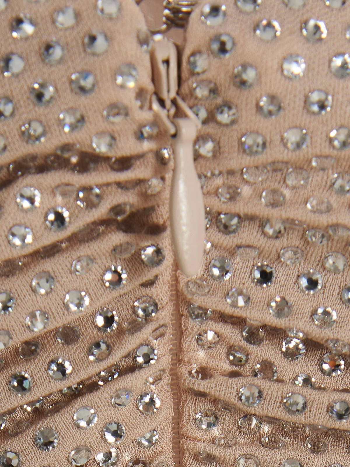 Shop Alexandre Vauthier Diamond Crystallized Bustier Short Dress In Beige