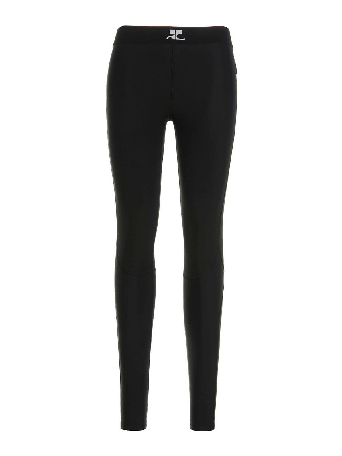 【関税&送料込】Courreges Black Stretch Nylon Leggings Courreges Racer leggings - Black - Women | 123JCN005PA00579999
