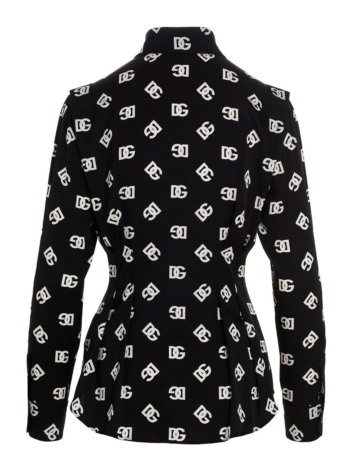 Shop Dolce & Gabbana All-over Logo Shirt In Negro
