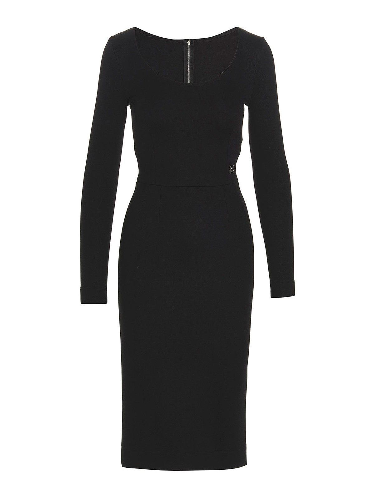 Shop Dolce & Gabbana Logo Dress In Black