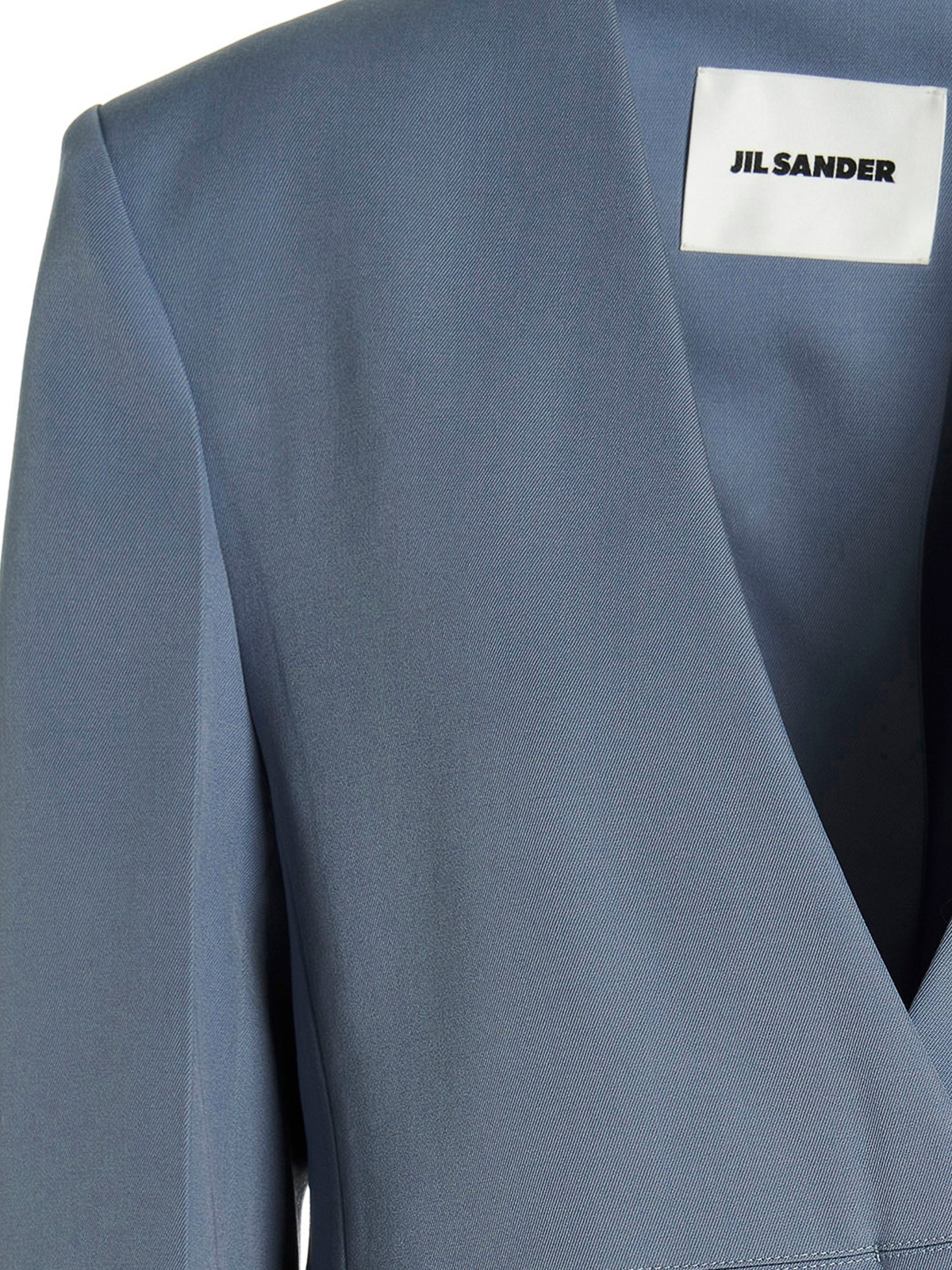 Shop Jil Sander Tailored Single Breast Blazer Jacket In Light Blue