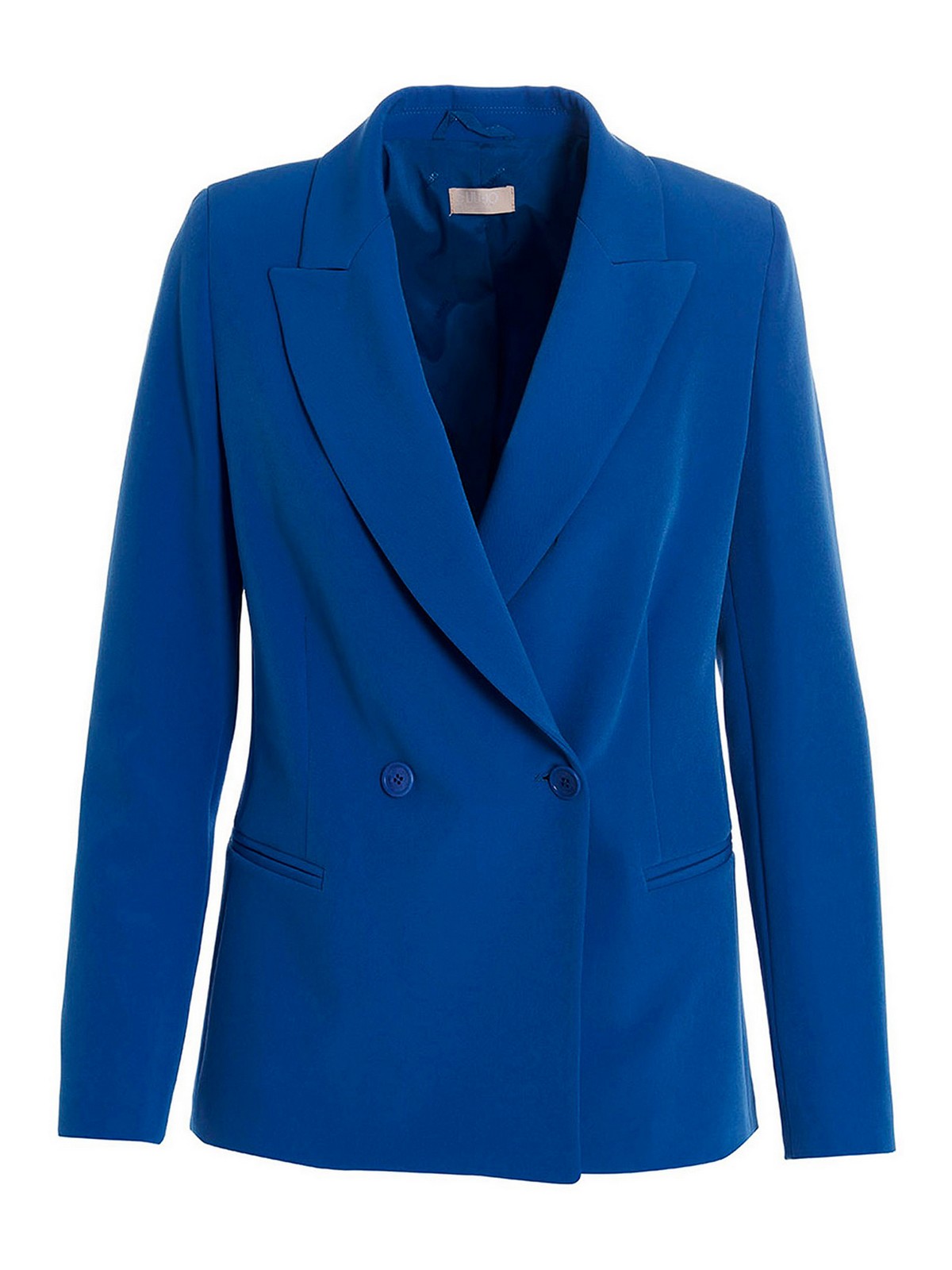 Shop Liu •jo Festival Blazer Jacket In Blue