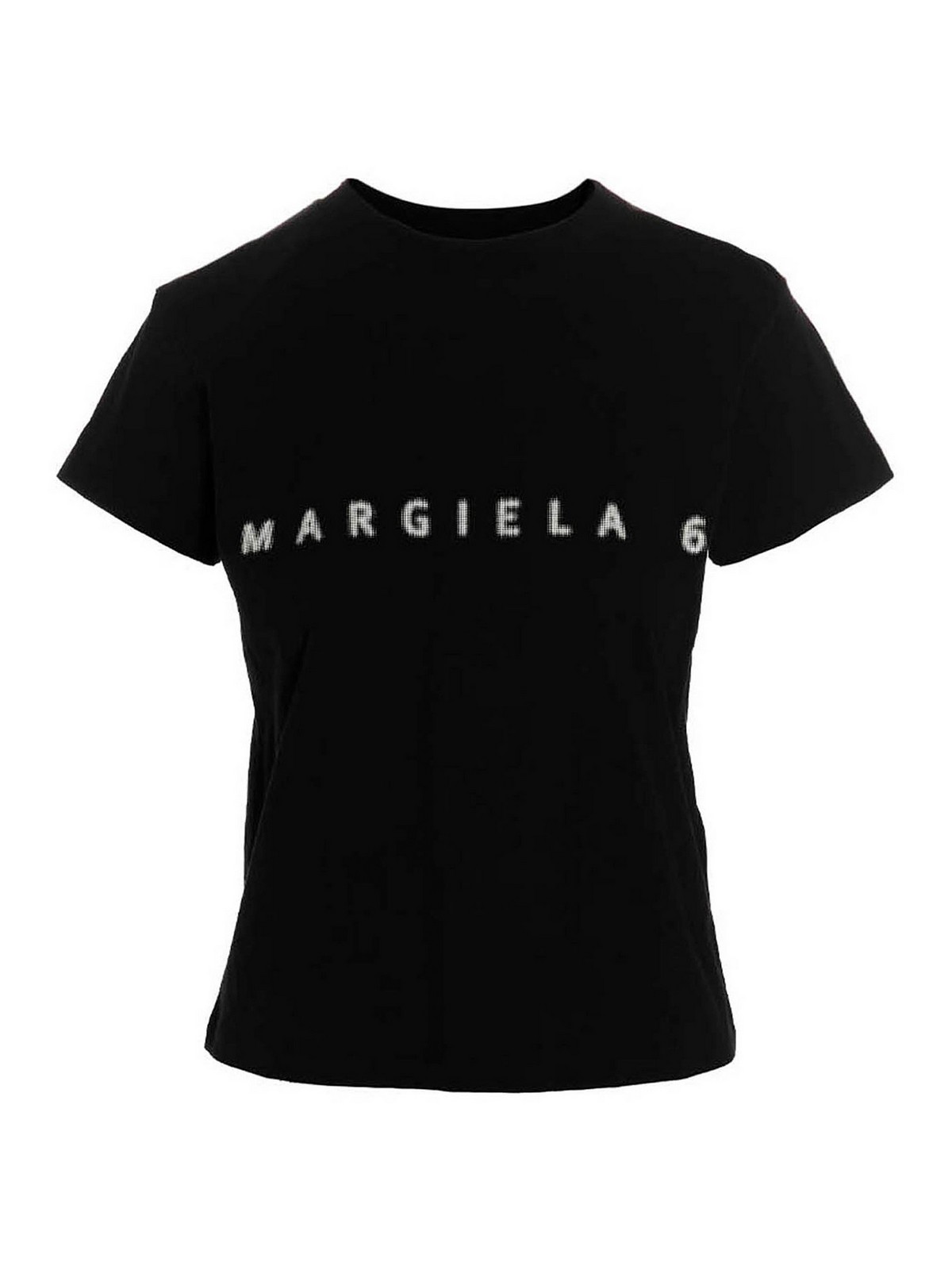 MM6 Maison Margiela Logo print T-shirt - Black