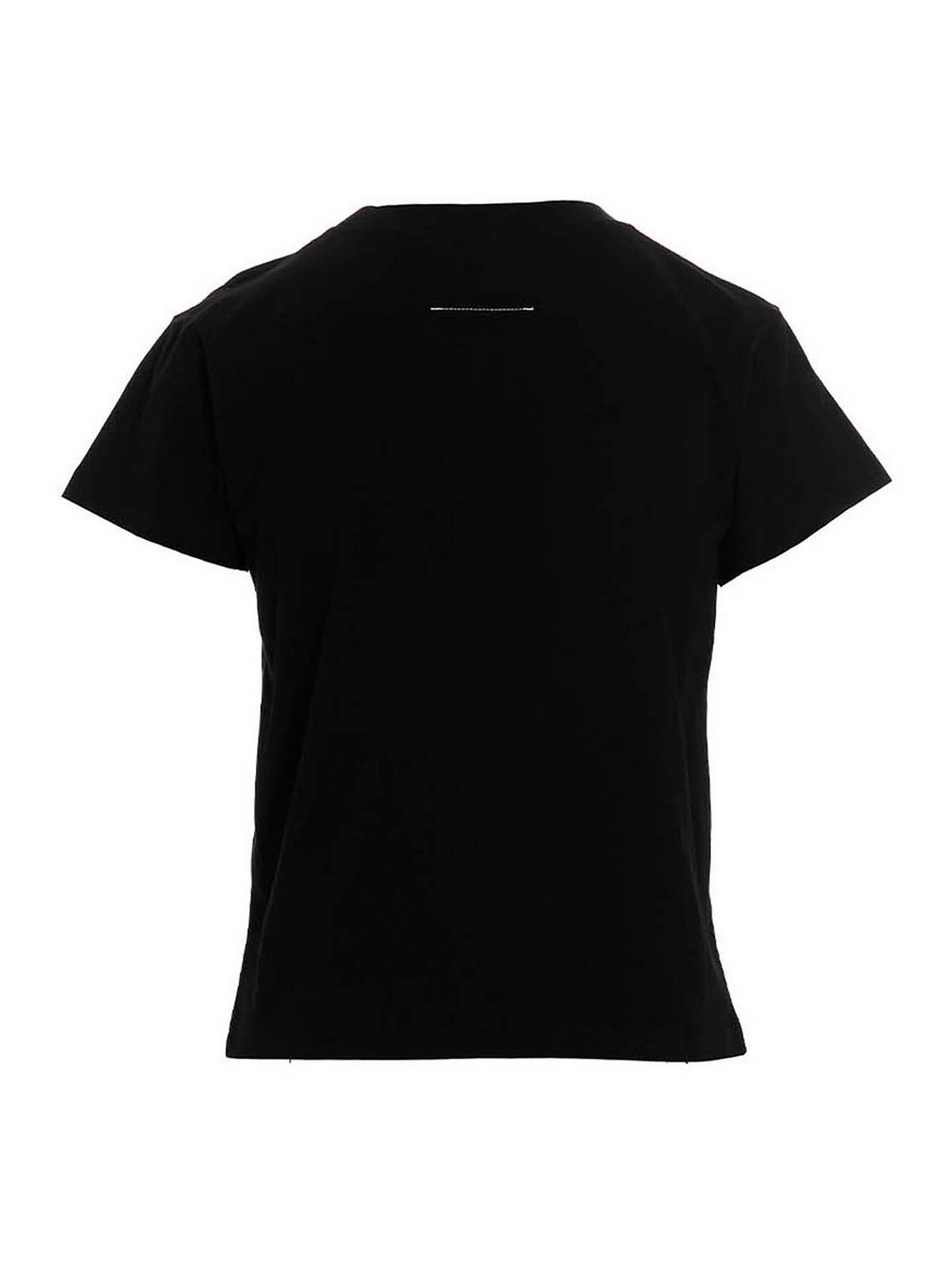 MM6 Maison Margiela Logo print T-shirt - Black