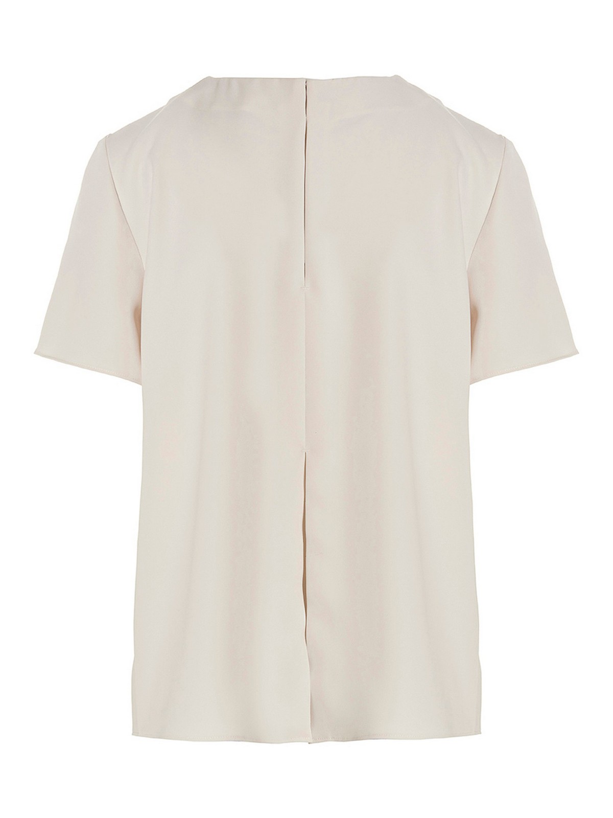 Shop P.a.r.o.s.h Satin Blouse In Blanco